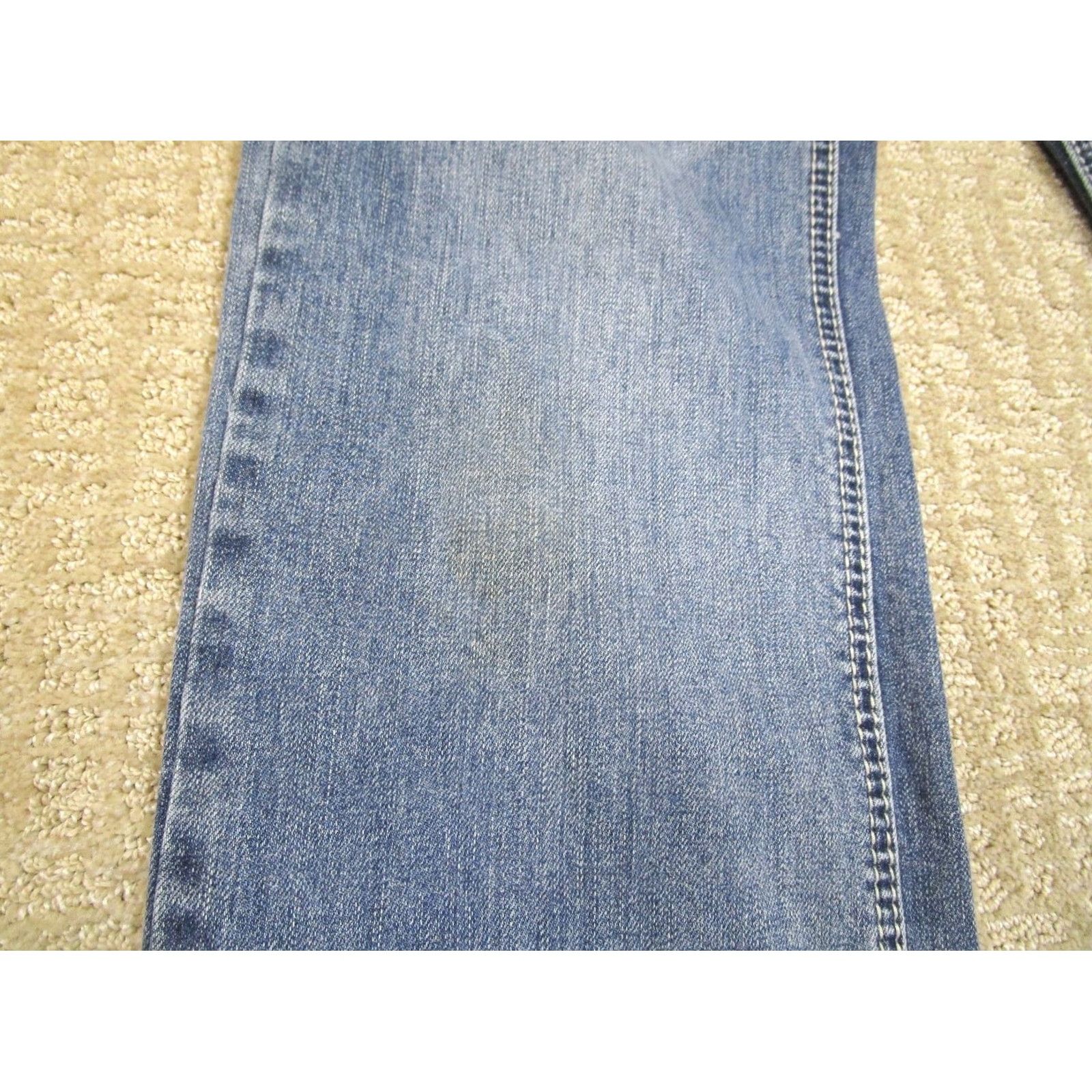 Pistola Rock and Roll Cowboy Rock & Roll Jeans Men 31x34 Blue Bootcut Pistol Stackable Jeans Light Wash Denim Regular Mens Size US 31 - 3 Thumbnail