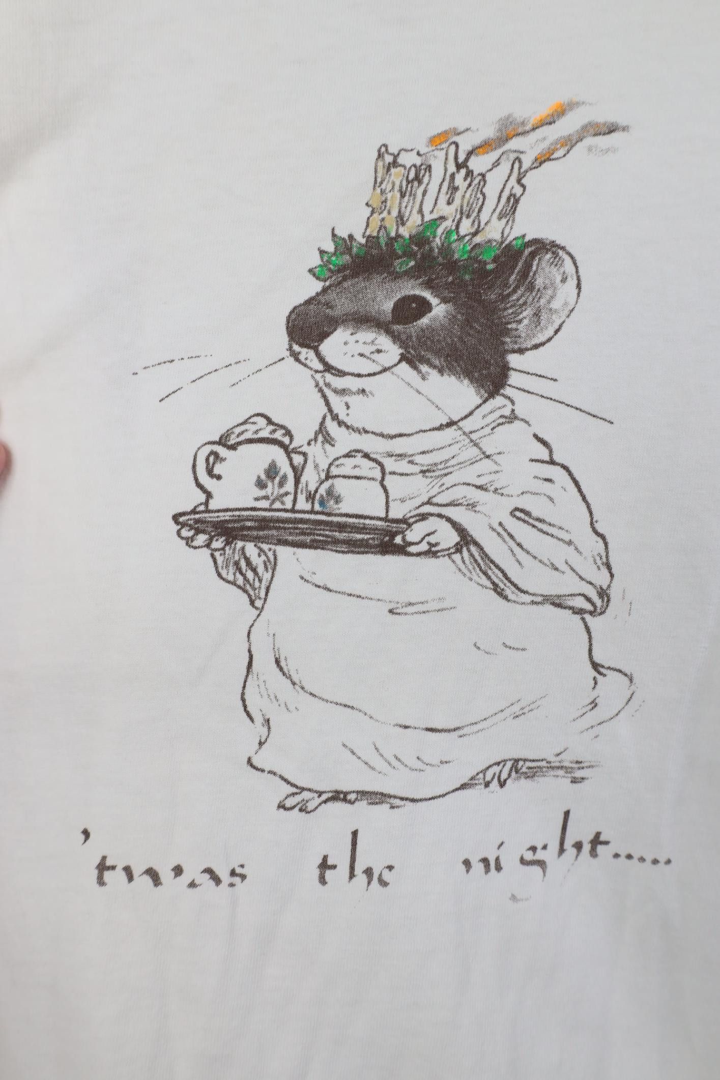 Vintage Vintage 80s 90s Christmas Mouse Twas the Night T-Shirt USA Size L / US 10 / IT 46 - 4 Thumbnail