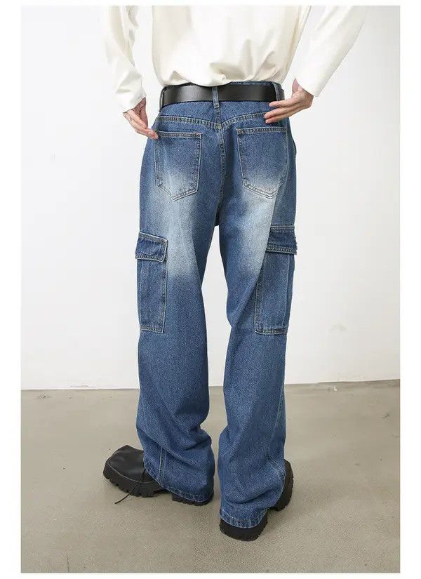 Japanese Brand Chiaki x Kawa Multi-pocket overalls washed jeans Size US 32 / EU 48 - 6 Thumbnail