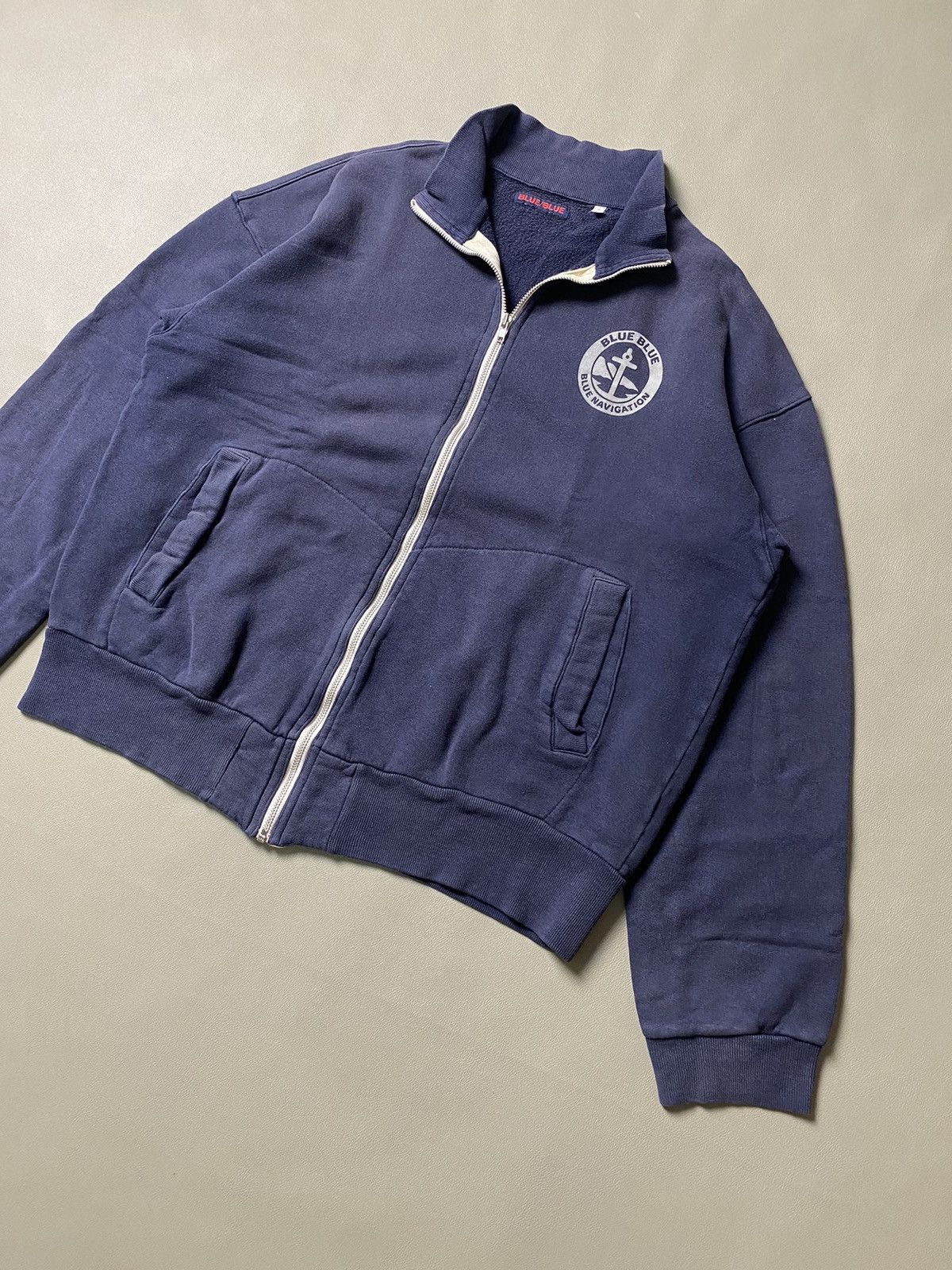 Blue Blue Japan × Japanese Brand × Kapital Vintage Blue Blue Japan Zip Jacket Size US L / EU 52-54 / 3 - 2 Thumbnail
