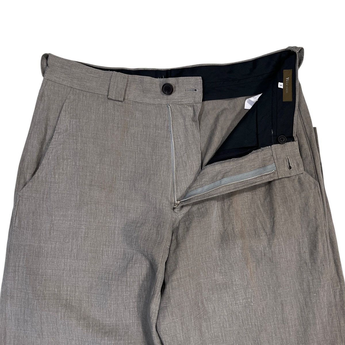 Yohji Yamamoto 💥 Y's For Men Yohji Yamamoto men Linen Cotton Trouser Pant Size US 34 / EU 50 - 10 Thumbnail