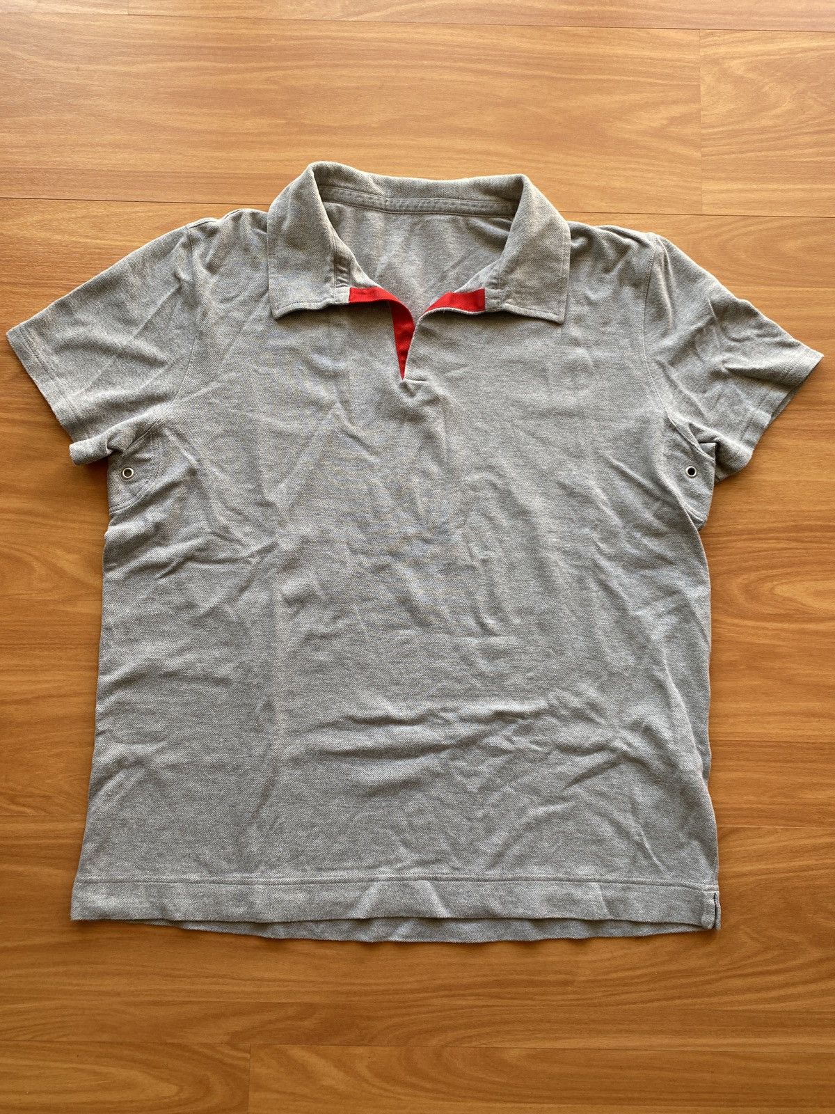 Prada Prada Red Tab Polo Shirt Size US XL / EU 56 / 4 - 1 Thumbnail