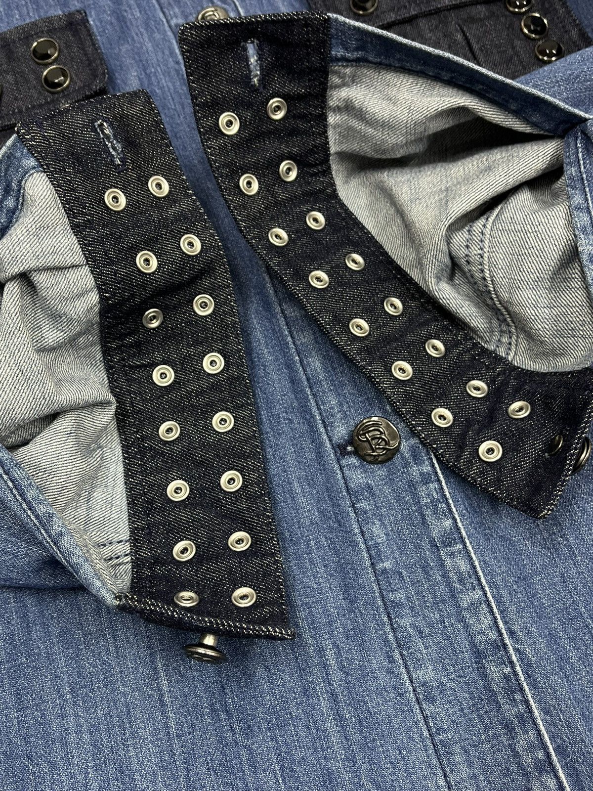 Sonia Rykiel Sonia Rykiel Rare SS16 Denim Jacket Rhinestone Oversized XL Size XL / US 12-14 / IT 48-50 - 14 Thumbnail