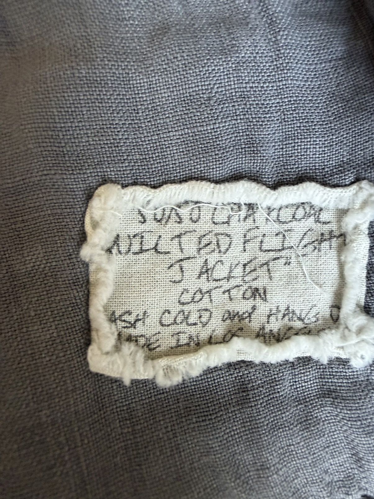 Greg Lauren NWOT 2500$ 50/50 Quilted Charcoal Flight Jacket Size US L / EU 52-54 / 3 - 24 Thumbnail