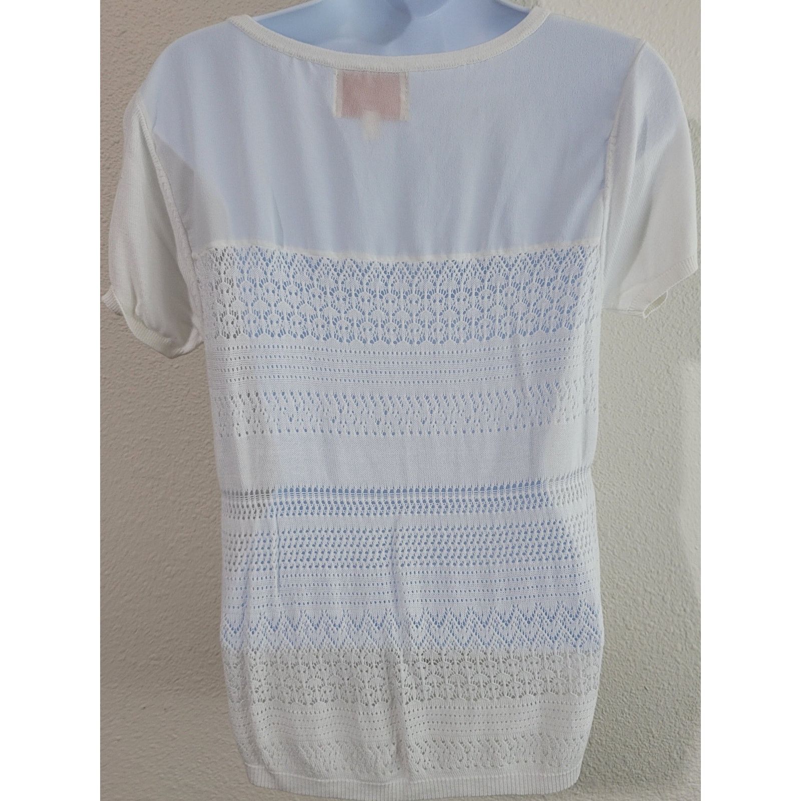 Other Under Skies Cream Loose Knit Top Large Lightweight Soft Size L / US 10 / IT 46 - 5 Thumbnail