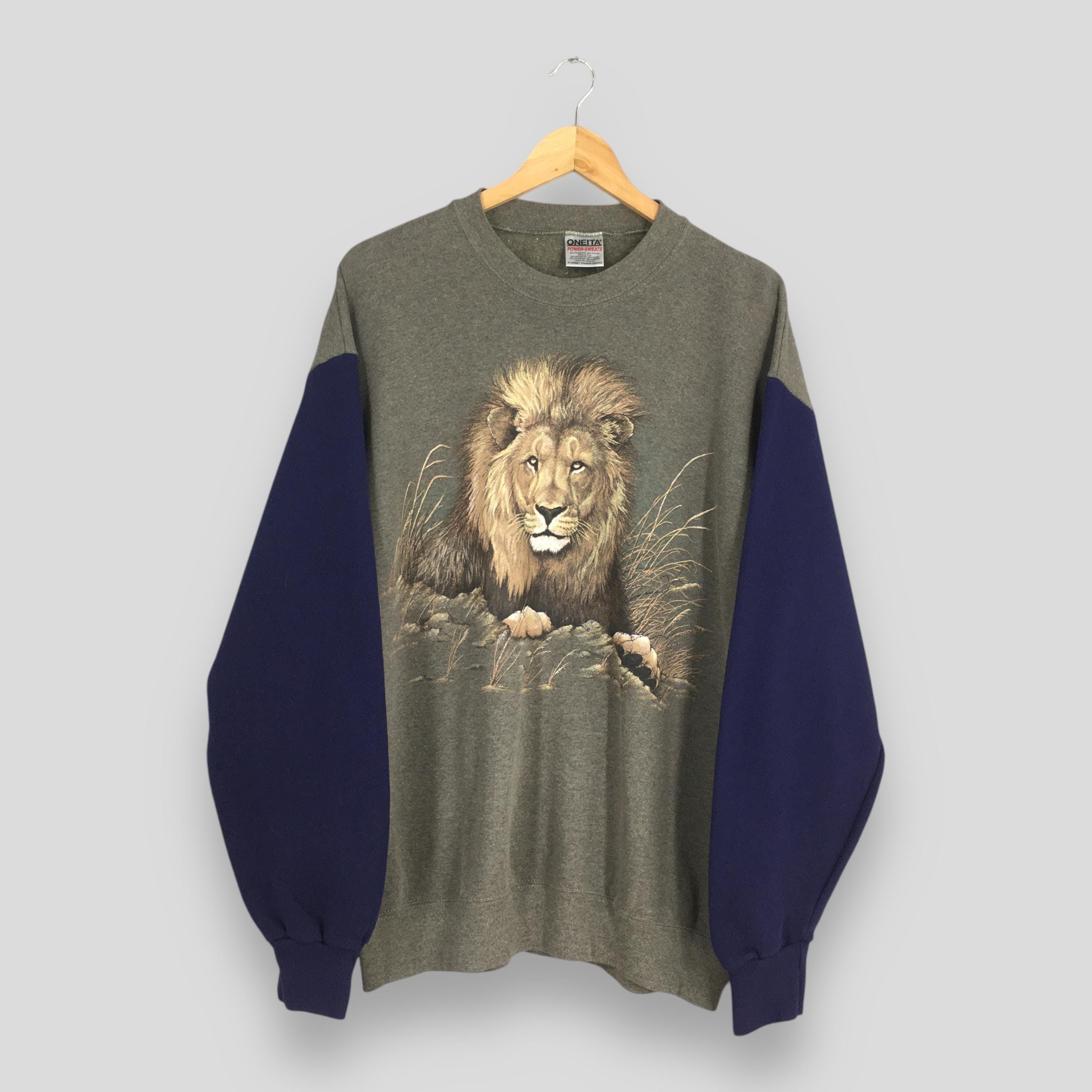 Habitat × Vintage Vintage Lion Potrait Animal Sweatshirt Medium Size US M / EU 48-50 / 2 - 1 Thumbnail