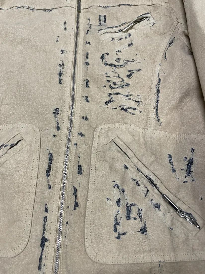Just Cavalli SS2005 Cavalli Apocalyptic Beige Denim Jacket Size US M / EU 48-50 / 2 - 7 Thumbnail