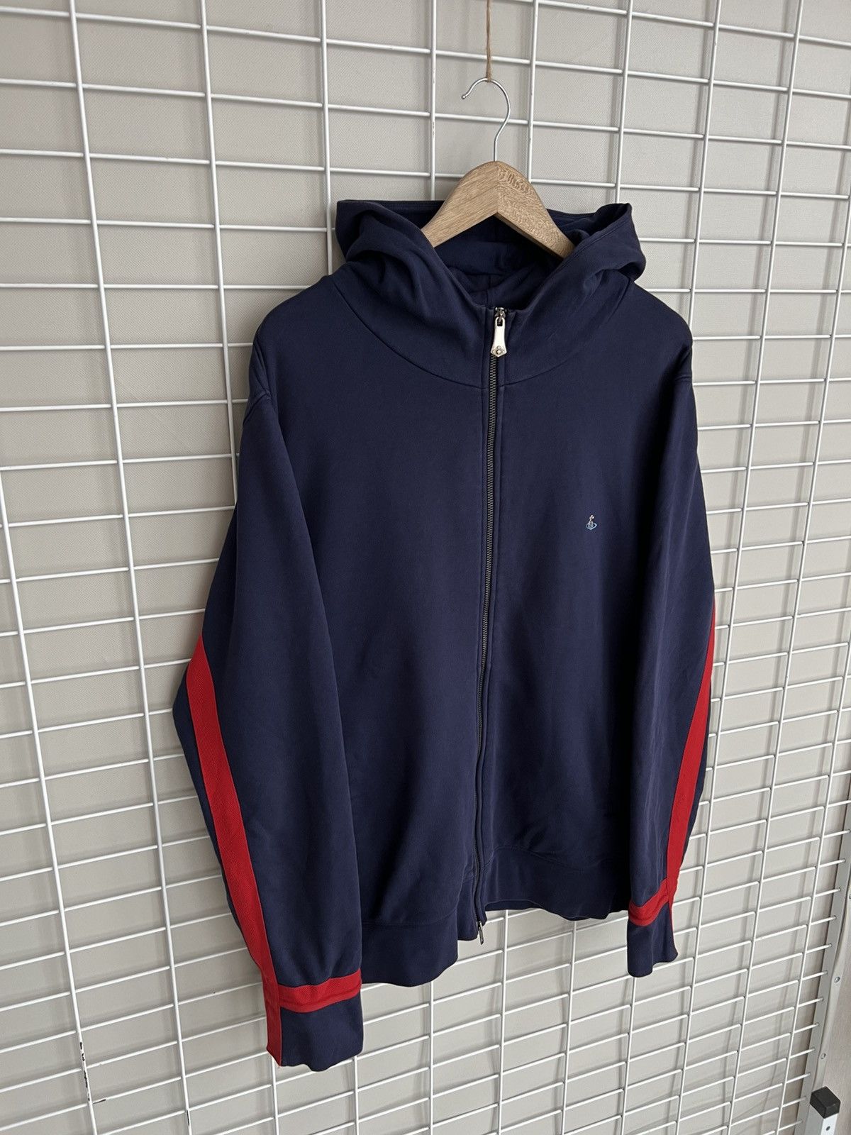 Vivienne Westwood Vivienne Westwood Orb Zip Hoodie Mens Size L/XL Embroidered Size US XL / EU 56 / 4 - 5 Thumbnail