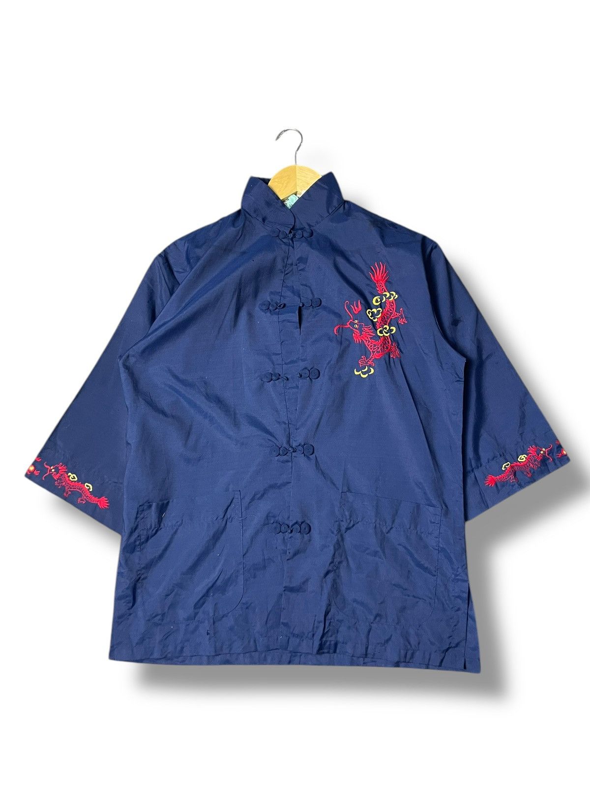 Japanese Brand × Vintage Vintage Health Brand Dragon Embroidered Tang Suit (83) Size US M / EU 48-50 / 2 - 1 Thumbnail