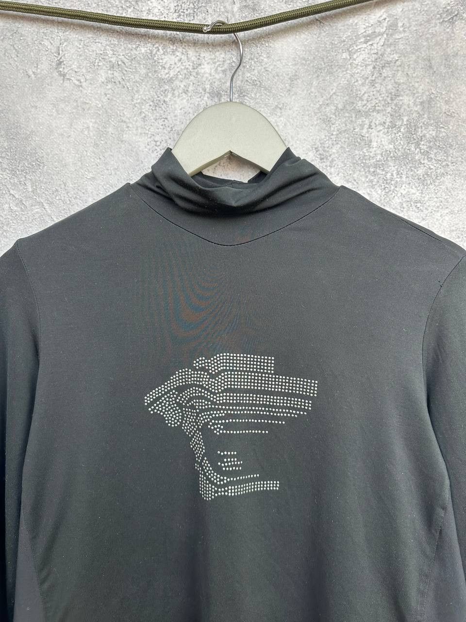Versace Versace Sport Vintage Turtleneck Top with Rhinestone Medusa Size S / US 4 / IT 40 - 4 Thumbnail