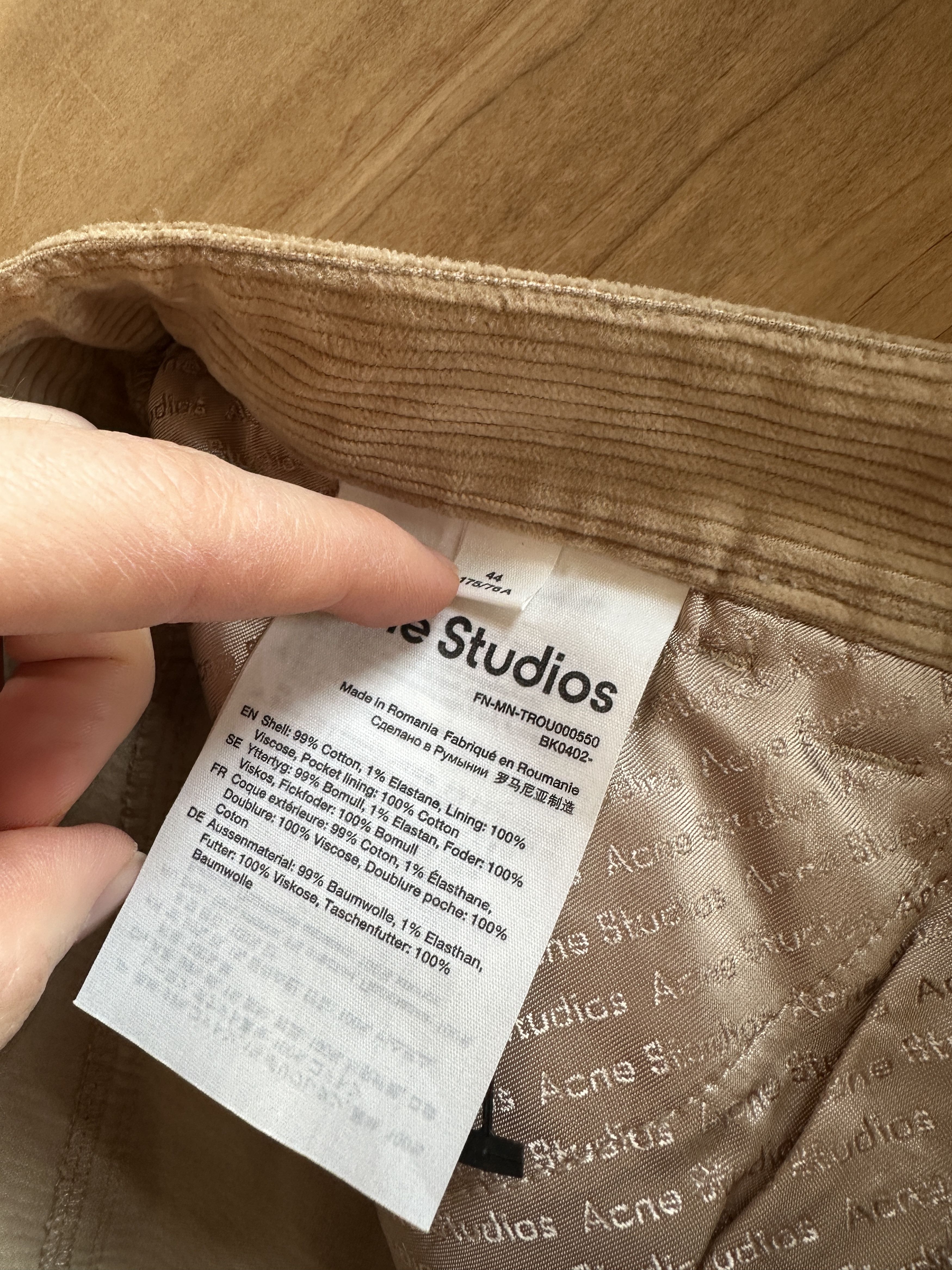 Acne Studios Acne Studios Straight Corduroy Trousers Size US 31 - 6 Thumbnail