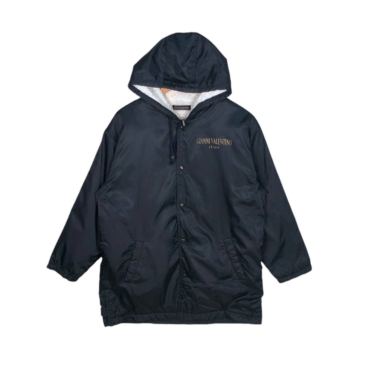 Designer × Vintage Gianni Valentino Fleece Sherpa Hooded Jacket Size US S / EU 44-46 / 1 - 2 Thumbnail