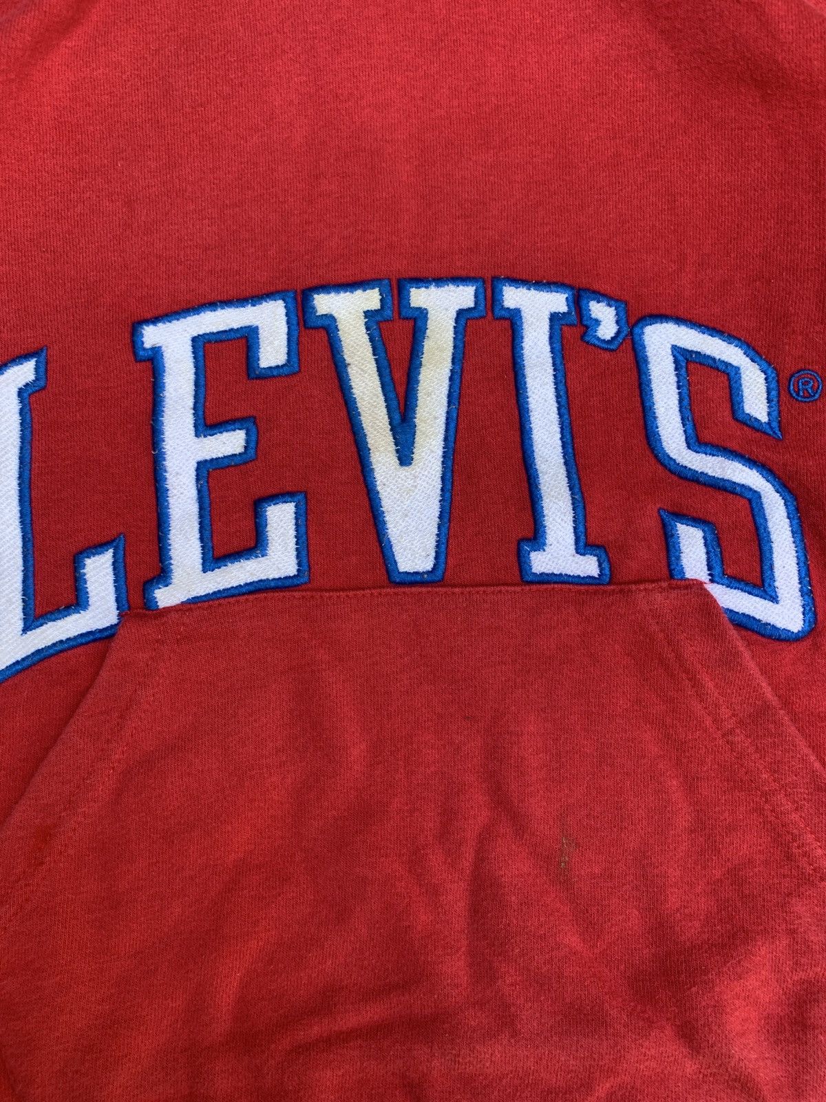 Levi's × Levi's Made & Crafted y2k Levi's Red Spell Out Logo Double Hood Hoodie Size S / US 4 / IT 40 - 5 Thumbnail