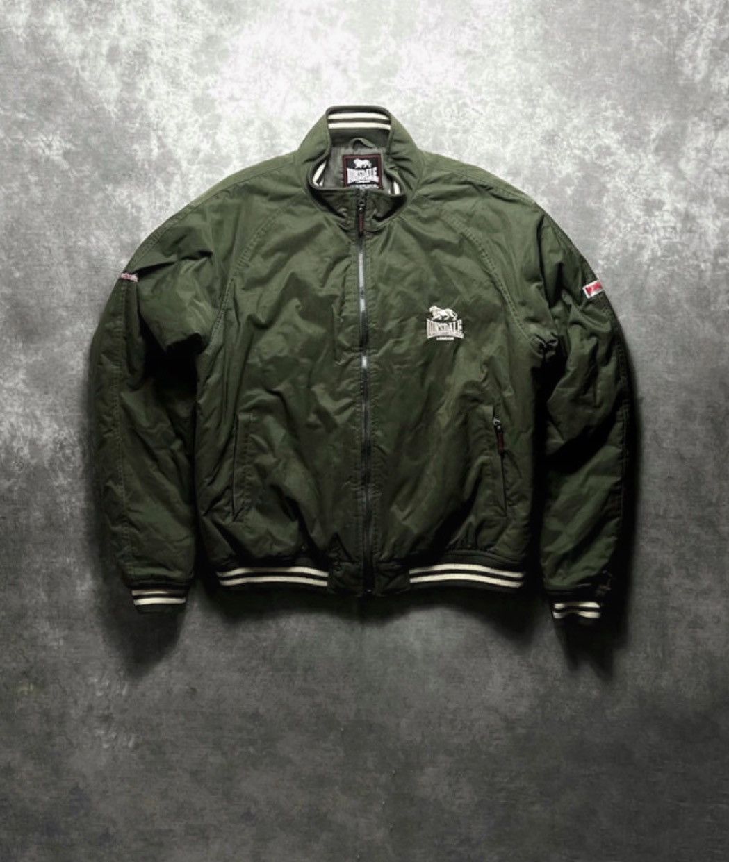 Lonsdale Lonsdale Bomber Jacket Green Vintage Streetwear XXL Size US XXL / EU 58 / 5 - 1 Thumbnail