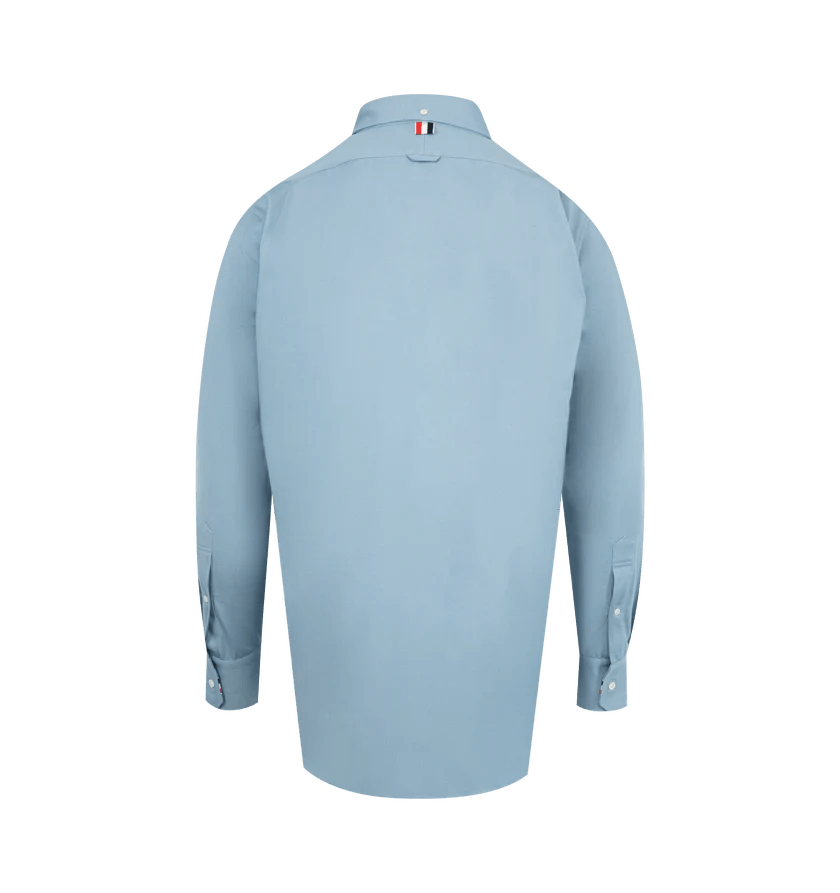 Thom Browne o1h1sh11225 Denim Straight Fit Shirt in Light Blue Size US XXL / EU 58 / 5 - 2 Thumbnail