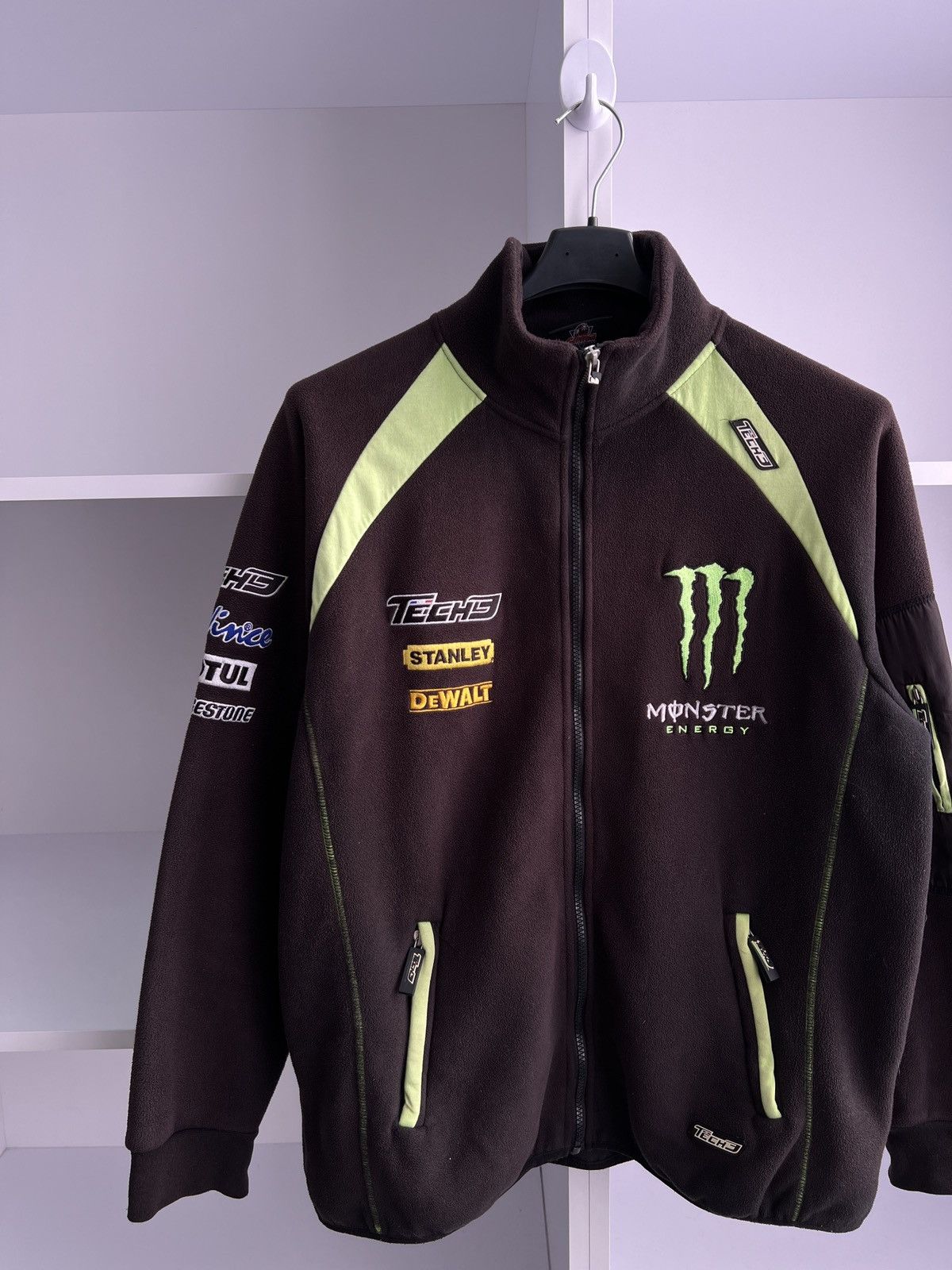 Vintage Vintage Techno Monster Energy racing fleece zip sweatshirt Size US M / EU 48-50 / 2 - 6 Thumbnail