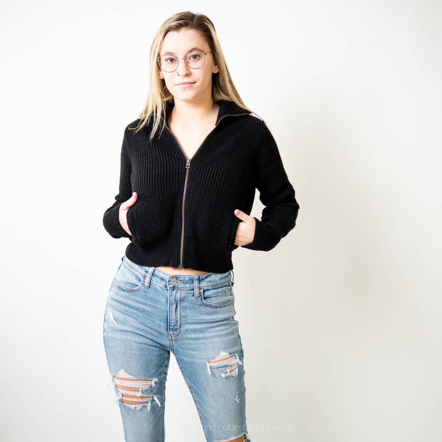 Lululemon Athleta Ribbed Knit Cropped Fitted Sweater Size XXS / US 00 / IT 34 - 9 Thumbnail