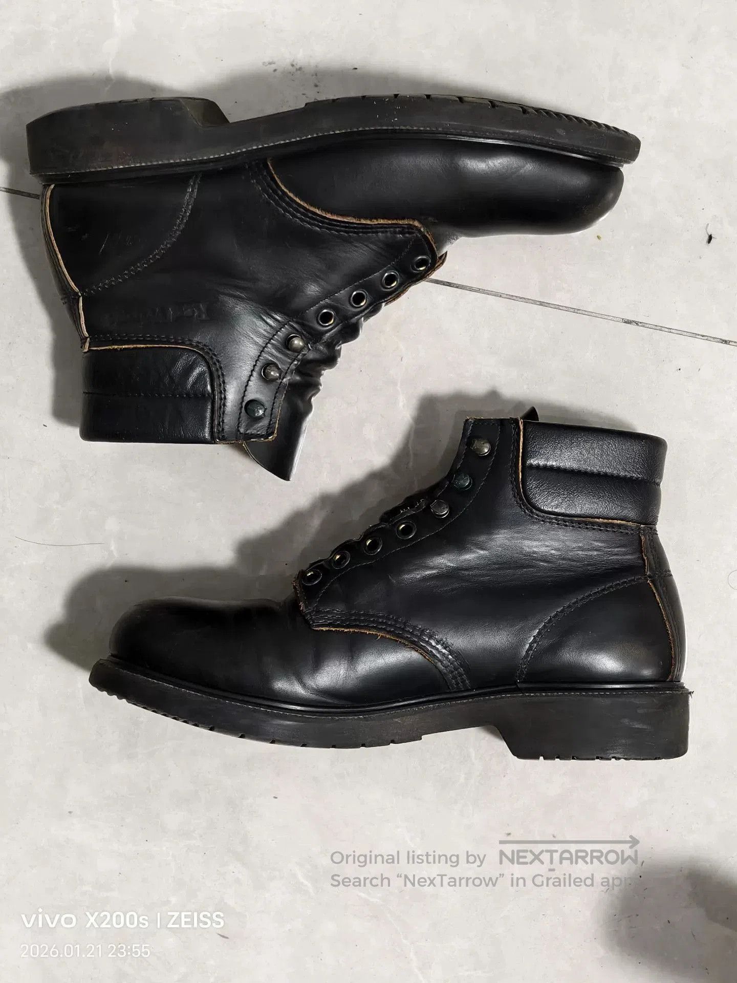 Red Wing Redwing 2243 Black Leather Boots. Size US 8.5 / EU 41-42 - 3 Thumbnail