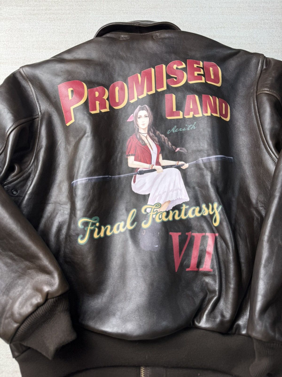 Avirex Avirex final fantasy VII A-2 leather flight jacket size 42 Size US L / EU 52-54 / 3 - 2 Thumbnail