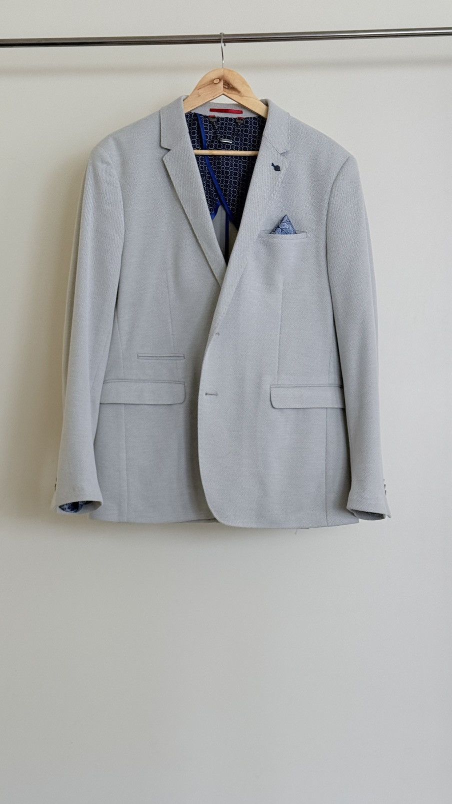 Other Politix light blue slim fit suit jacket Size XXL Size 52R - 1 Thumbnail