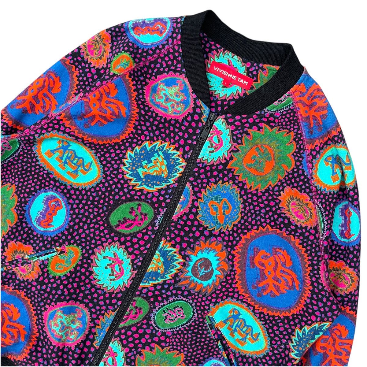 Vivienne Tam Vivienne Tam F/W23 Oracle Zodiac Print Cotton Bomber Jacket Size L / US 10 / IT 46 - 4 Thumbnail