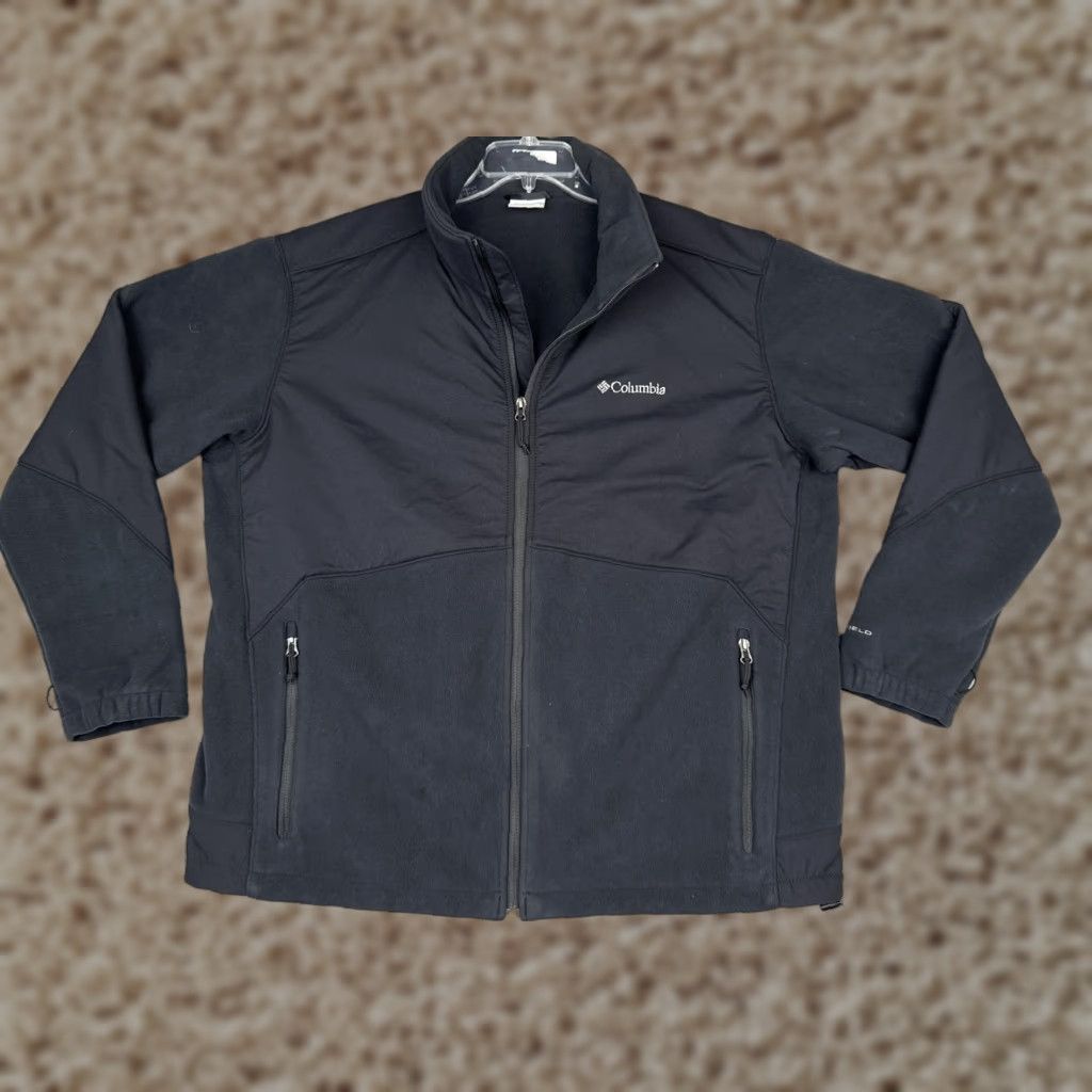 Vintage Columbia Unisex Jacket Black 2XL Softshell Lined Full Zip Outdoor Hiking Jacket Size XXL / US 16-18 / IT 52-54 - 1 Thumbnail