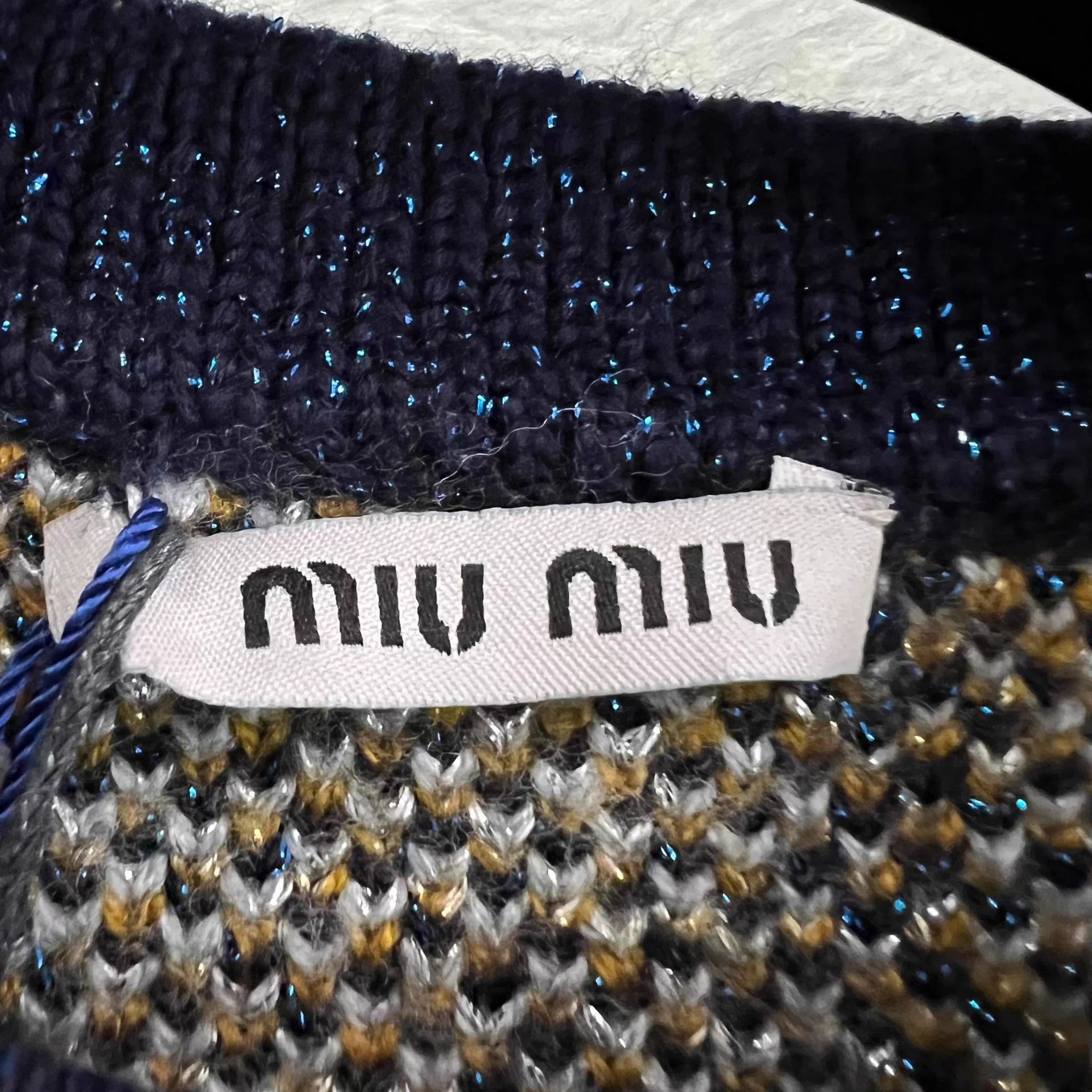 Miu Miu MIU MIU geometric print all over knit sweater 36 Size XS / US 0-2 / IT 36-38 - 5 Thumbnail