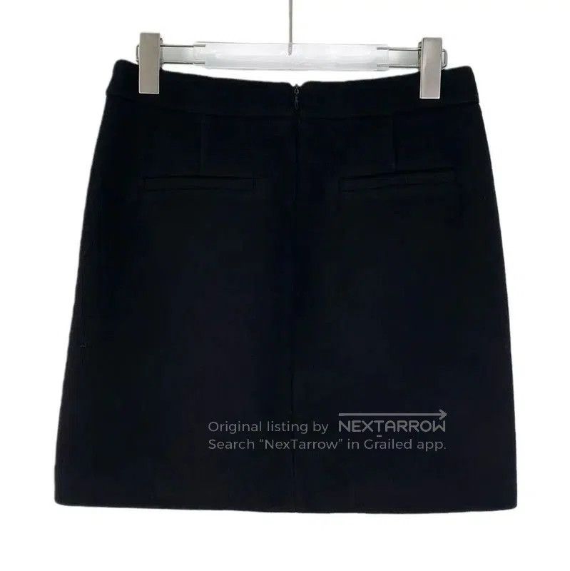 Versace Versace Black Wool Mini Skirt . Size 22" - 2 Thumbnail