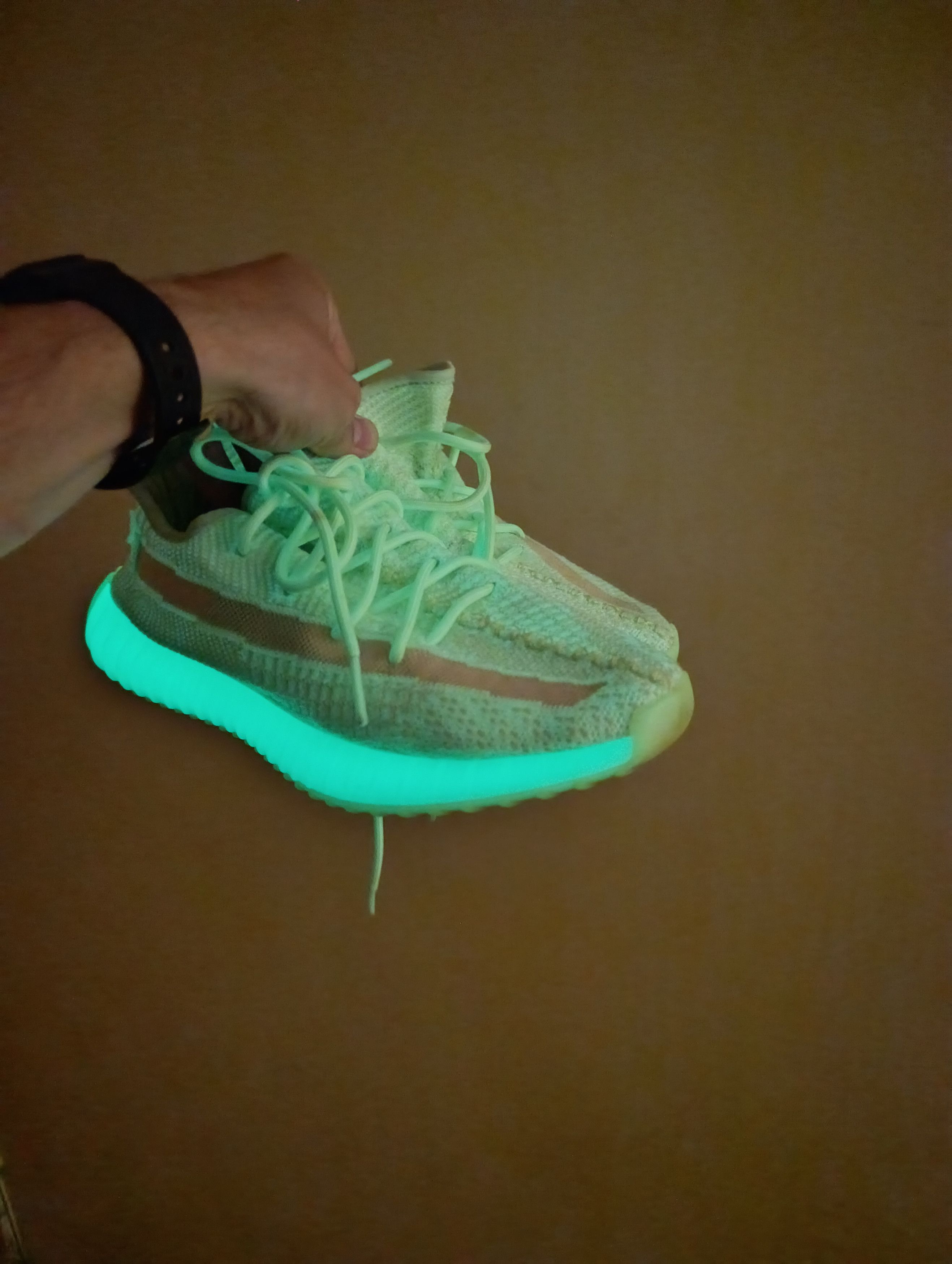 Adidas × Kanye West ADIDAS YEEZY BOOST 350 V2 GLOW EG5293 Size US 7.5 / EU 40-41 - 2 Thumbnail