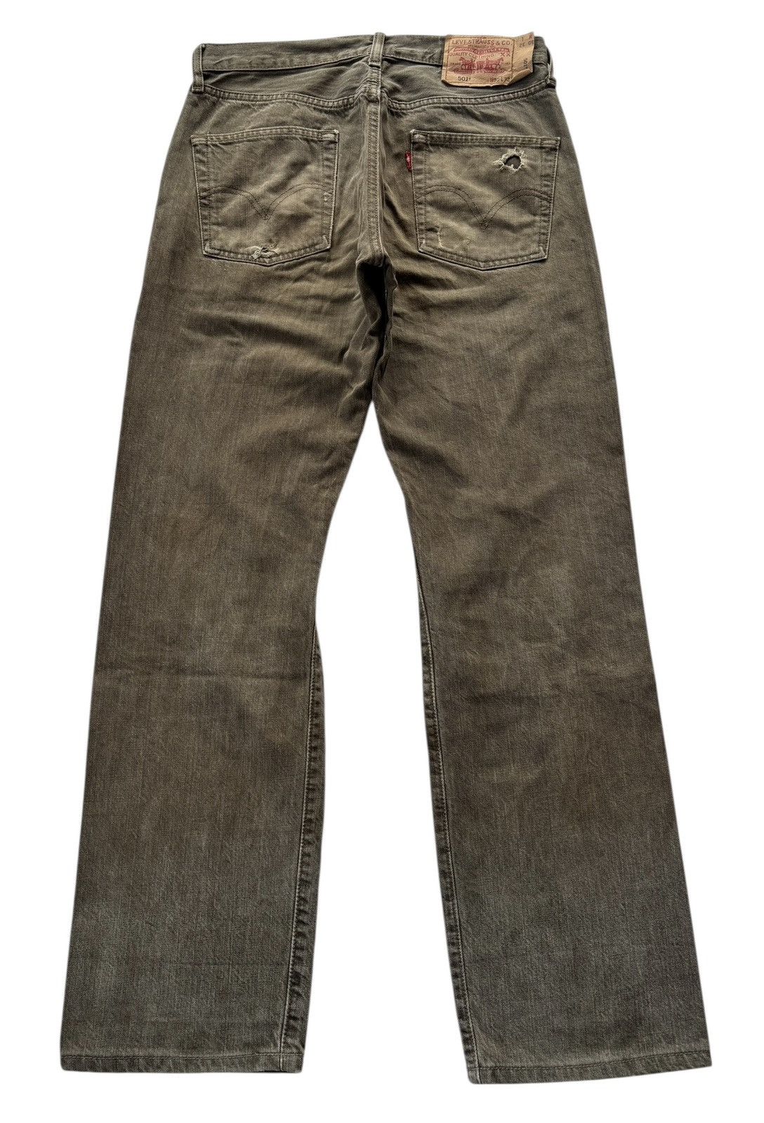 Kapital THRASHED Rusty Brown Levis 501 Distress Denim Rick Owens Size US 30 / EU 46 - 8 Thumbnail