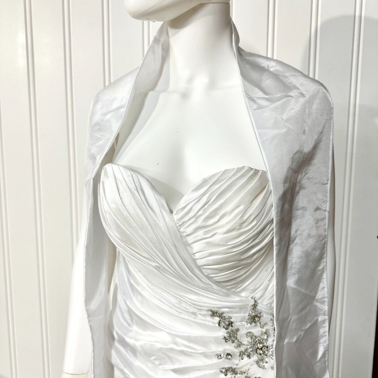 Other Cinderella Wedding GOWN Size M Strapless Gemmed A Line Slim Size M / US 6-8 / IT 42-44 - 4 Thumbnail