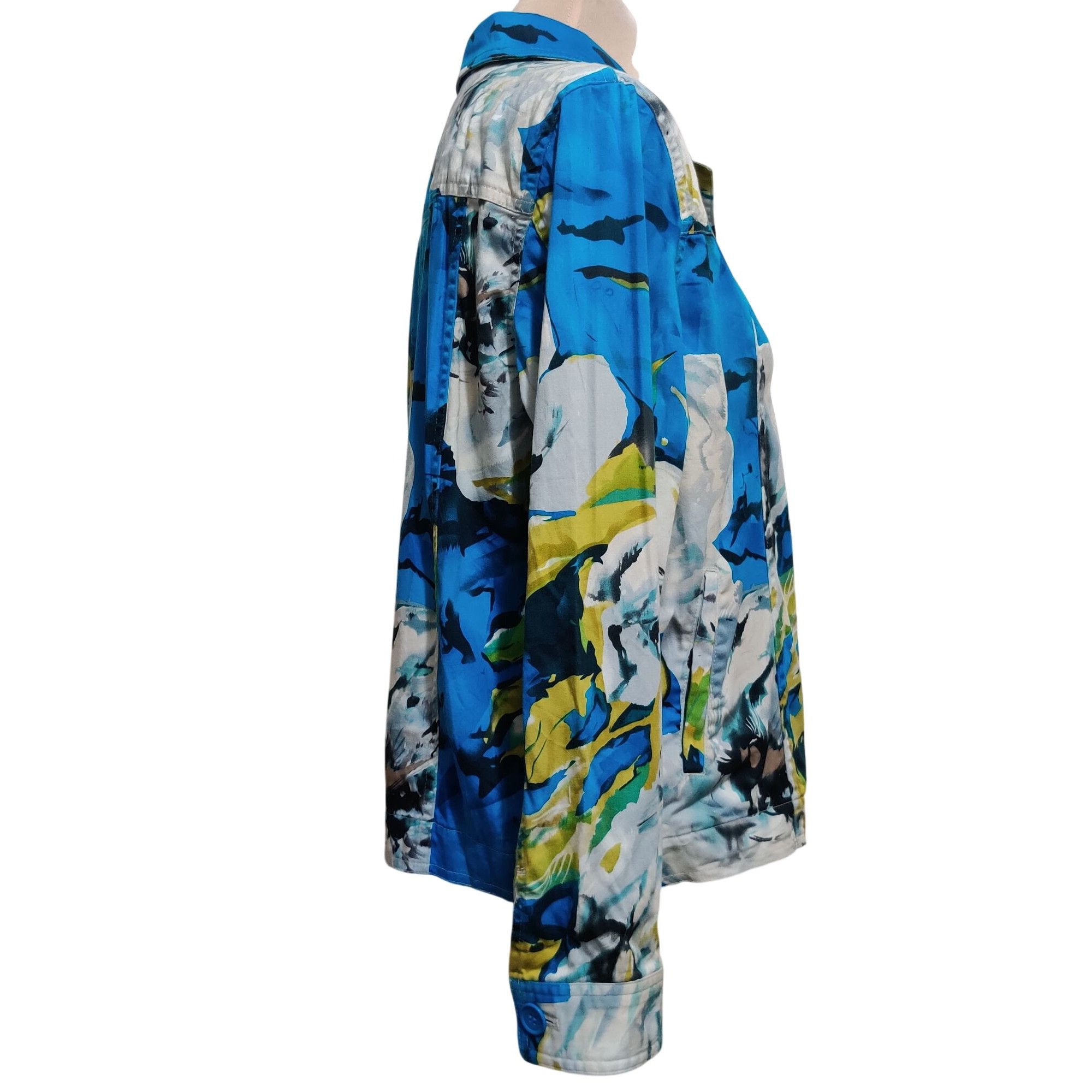 Coldwater Creek Coldwater Creek M Womens Jacket Painterly Floral Print Cotto Size M / US 6-8 / IT 42-44 - 5 Thumbnail