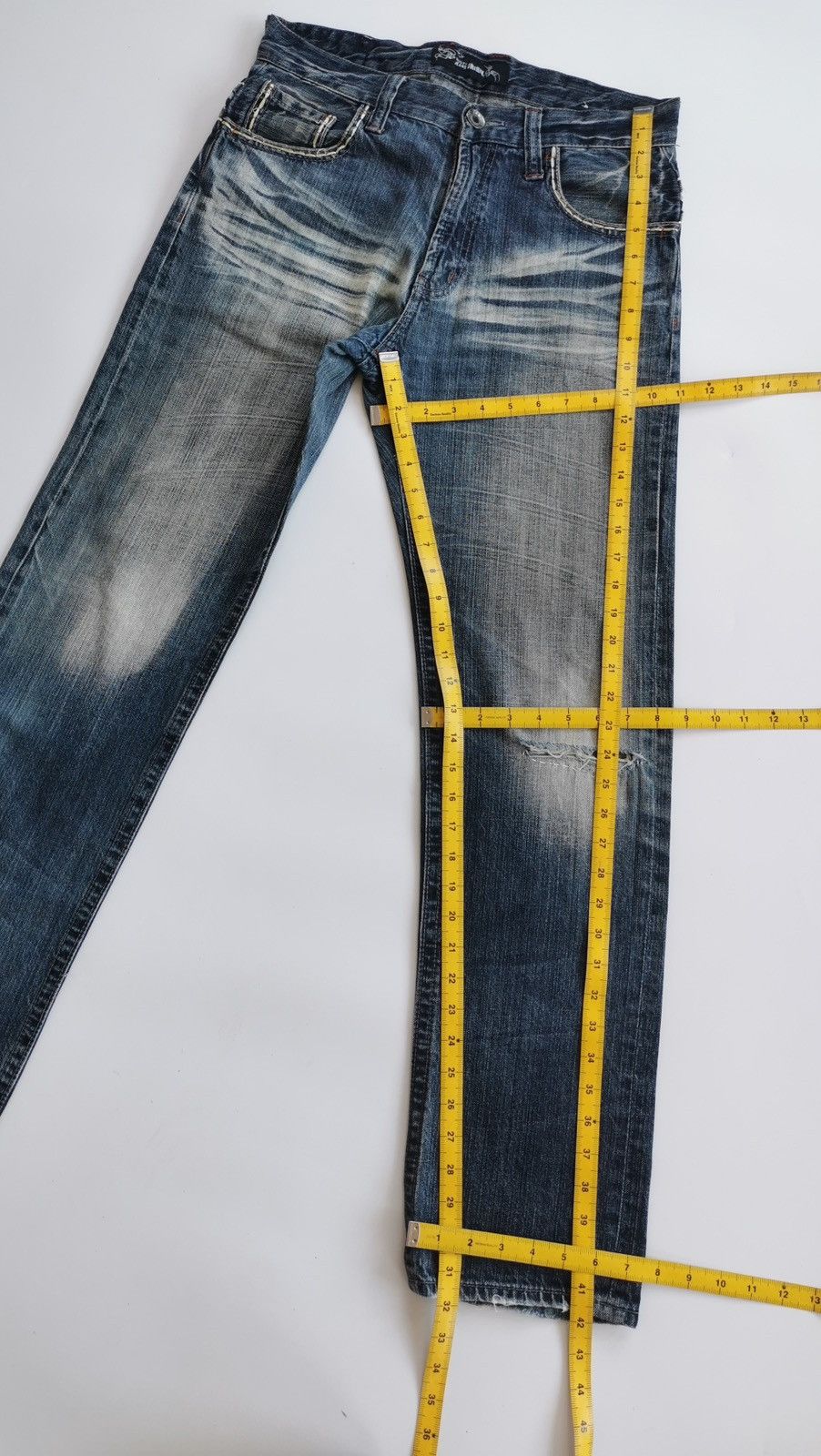 14th Addiction Oririn Zipper Button Detailed Denim Jeans Size US 31 - 12 Thumbnail