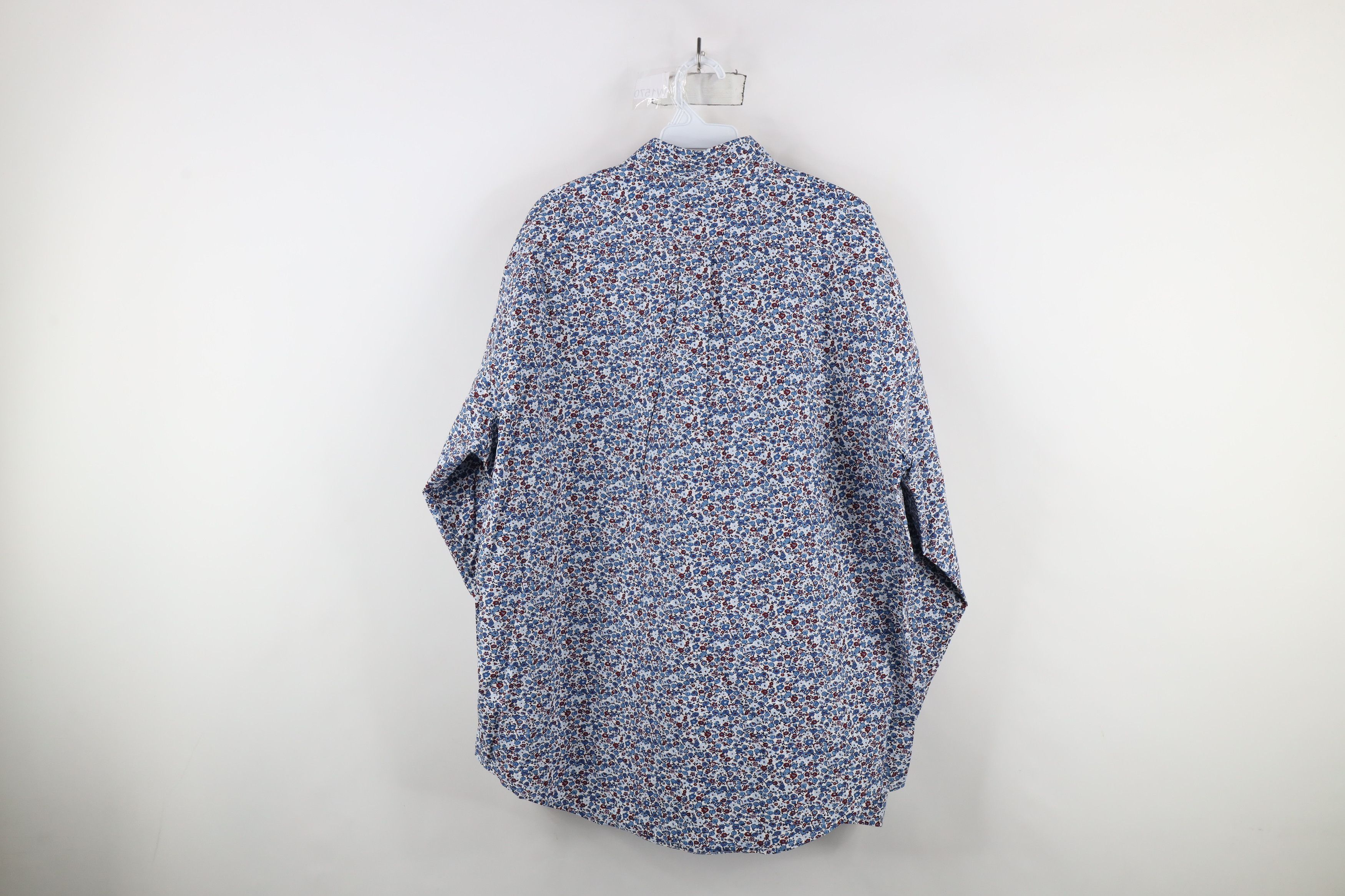 Lands' End × Vintage Vintage Y2K Lands End Over Print Collared Button Down Shirt Size US L / EU 52-54 / 3 - 8 Thumbnail