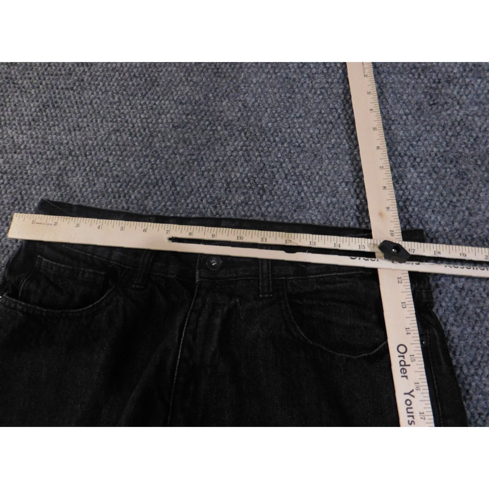 Rocawear Rocawear Jeans Mens 36 Black Denim Straight Leg Classic Fit Streetwear Urban Mens Size US 36 / EU 52 - 5 Thumbnail