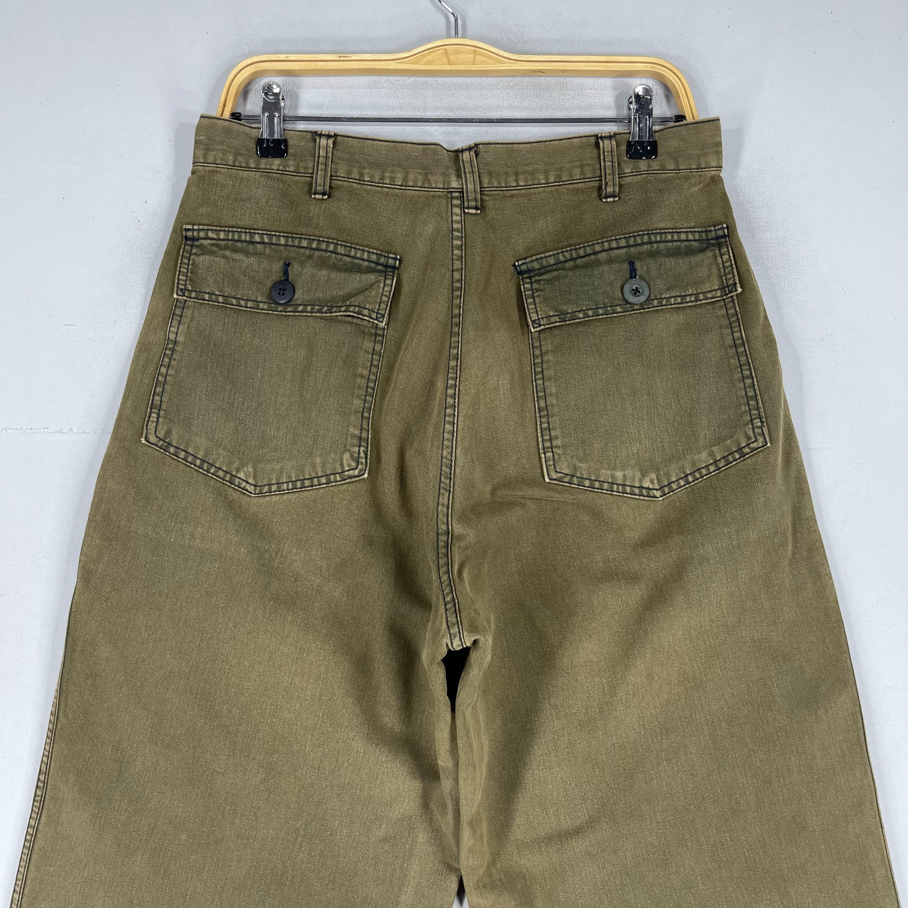 Schott × Vintage Vintage Distressed SCHOTT Cargo Sun Faded Baggy Pant Size US 31 - 7 Thumbnail