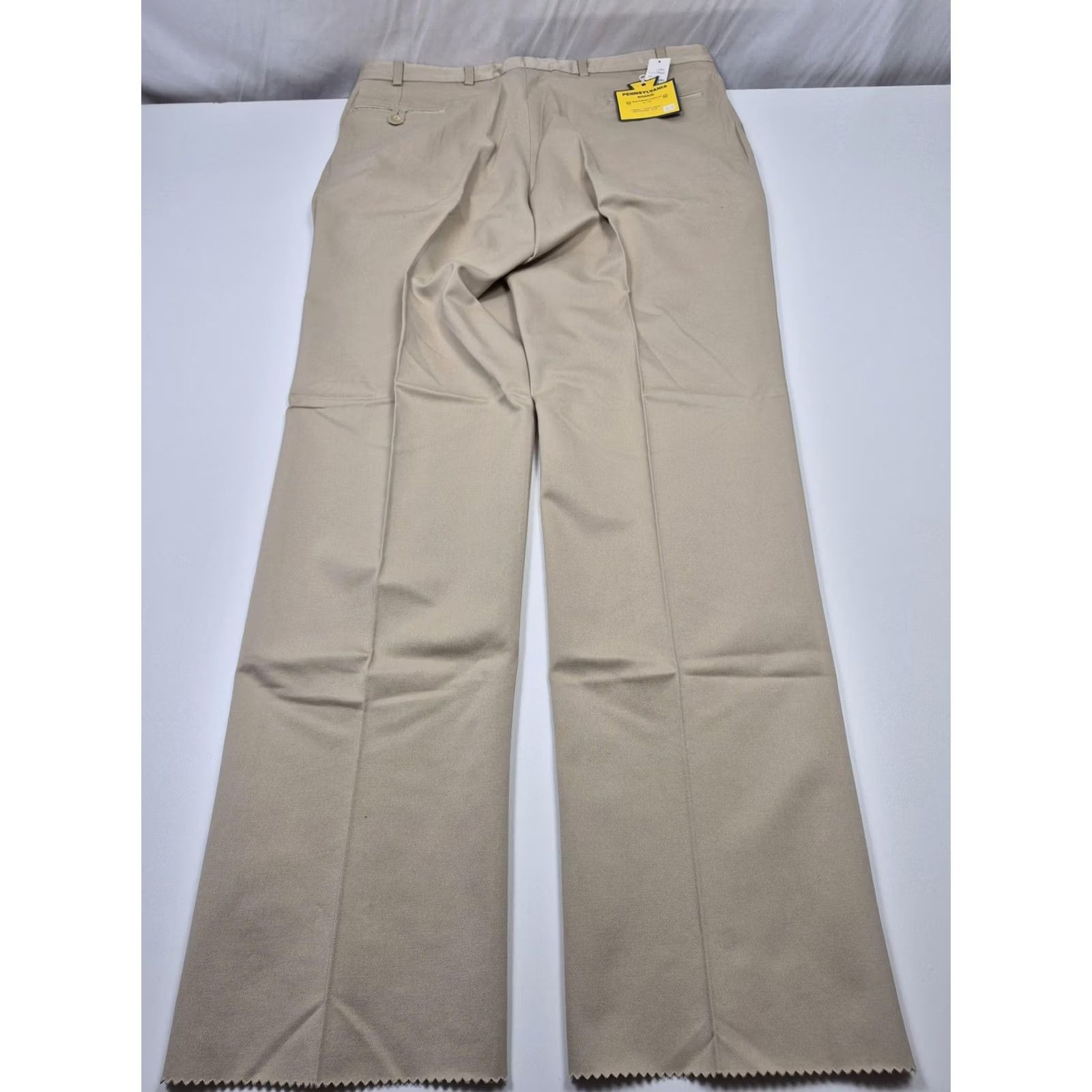 Vintage VINTAGE Pennsylvania Khakis Pants Mens 42x37 Beige Gov't Issue Flat Front NWT USA Size US 42 / EU 58 - 6 Thumbnail