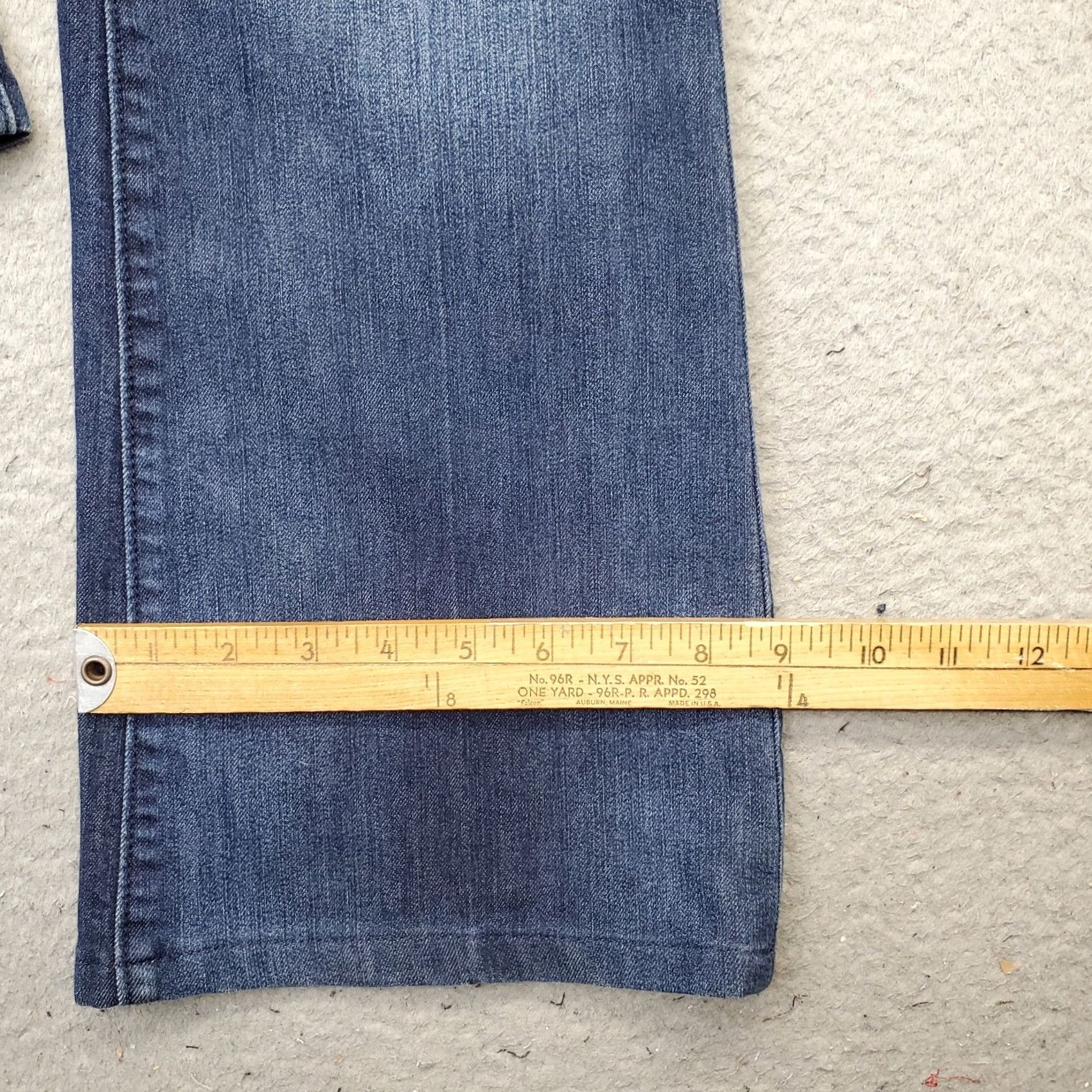 Loft LOFT Jeans Women 2 Flare Denim Blue Stretch 2/26 White Streetwear Modern Vintage N/A Size 26" / US 2 / IT 38 - 5 Thumbnail