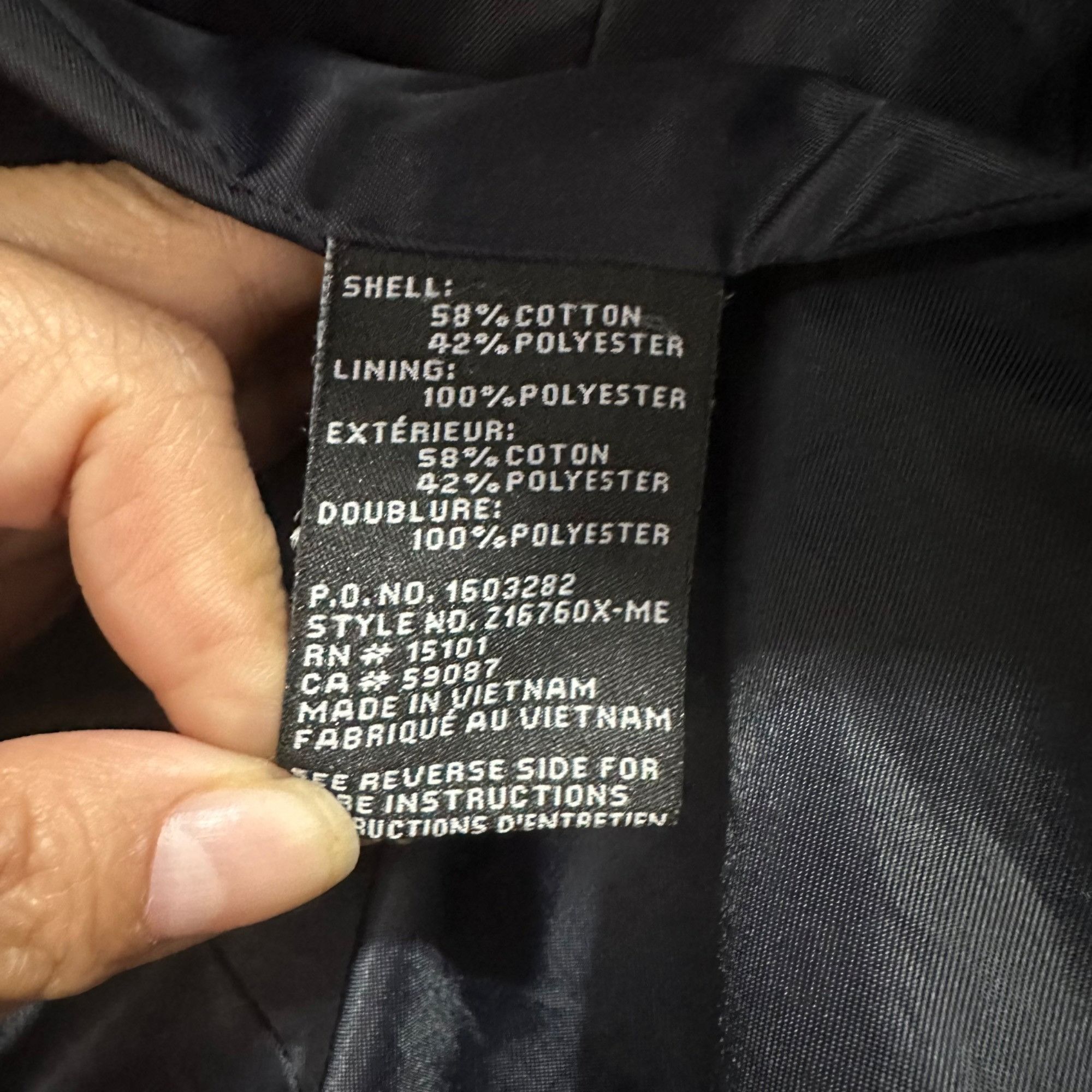Jones New York 🤩Women Trench Coat Jones New York Sz M Mid Length Navy Belt Size L / US 10 / IT 46 - 8 Thumbnail