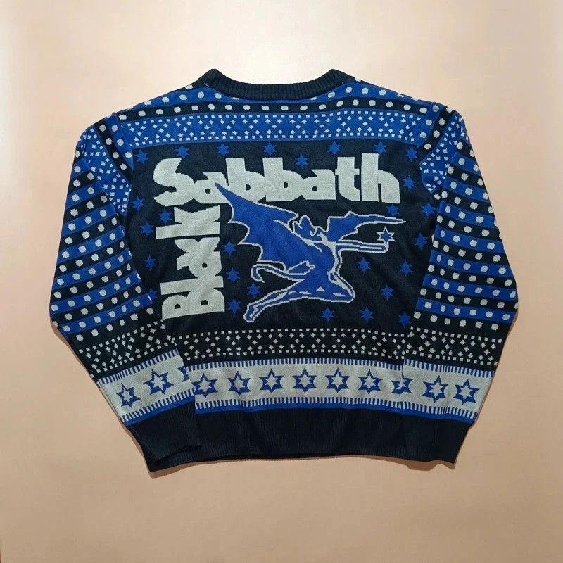 Black Sabbath Black Sabbath Official Purple Christmas "Ugly" Sweater M Size US M / EU 48-50 / 2 - 9 Thumbnail