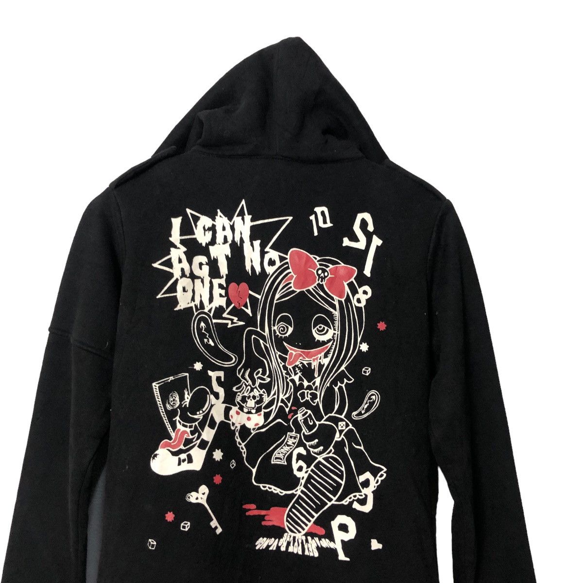 Seditionaries Vintage Sex Pot Revenge Punk Big Print Zipped Hoodie Fashion Size S / US 4 / IT 40 - 9 Thumbnail