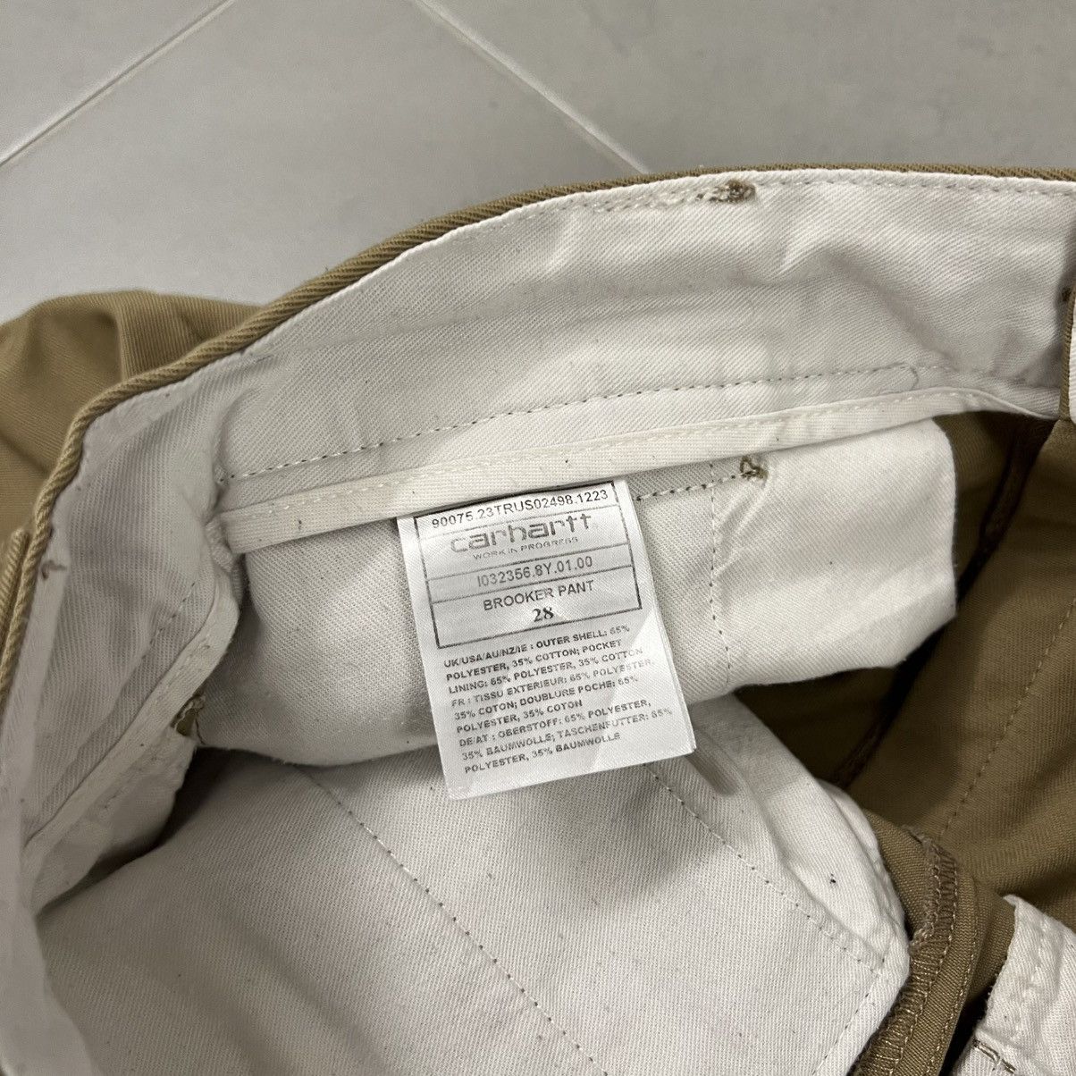 Carhartt Wip Carhartt Wip Brooker Wide Leg Chino Trouser Pant Khaki Rigid Size US 28 / EU 44 - 3 Thumbnail