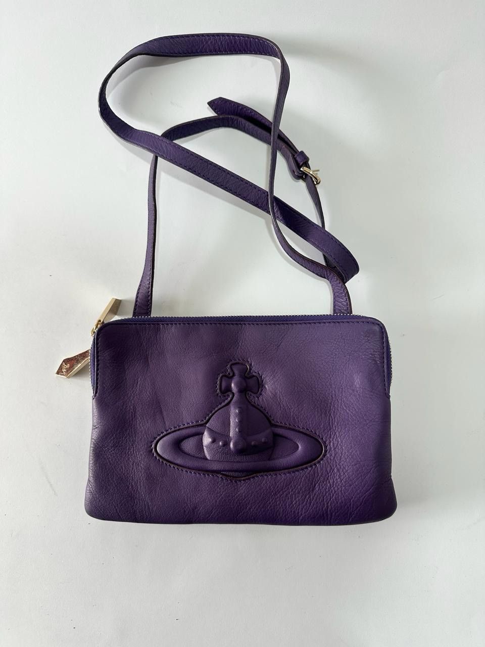 Vivienne Westwood Vivienne Westwood Purple Leather Crossbody Bag Size ONE SIZE - 1 Thumbnail