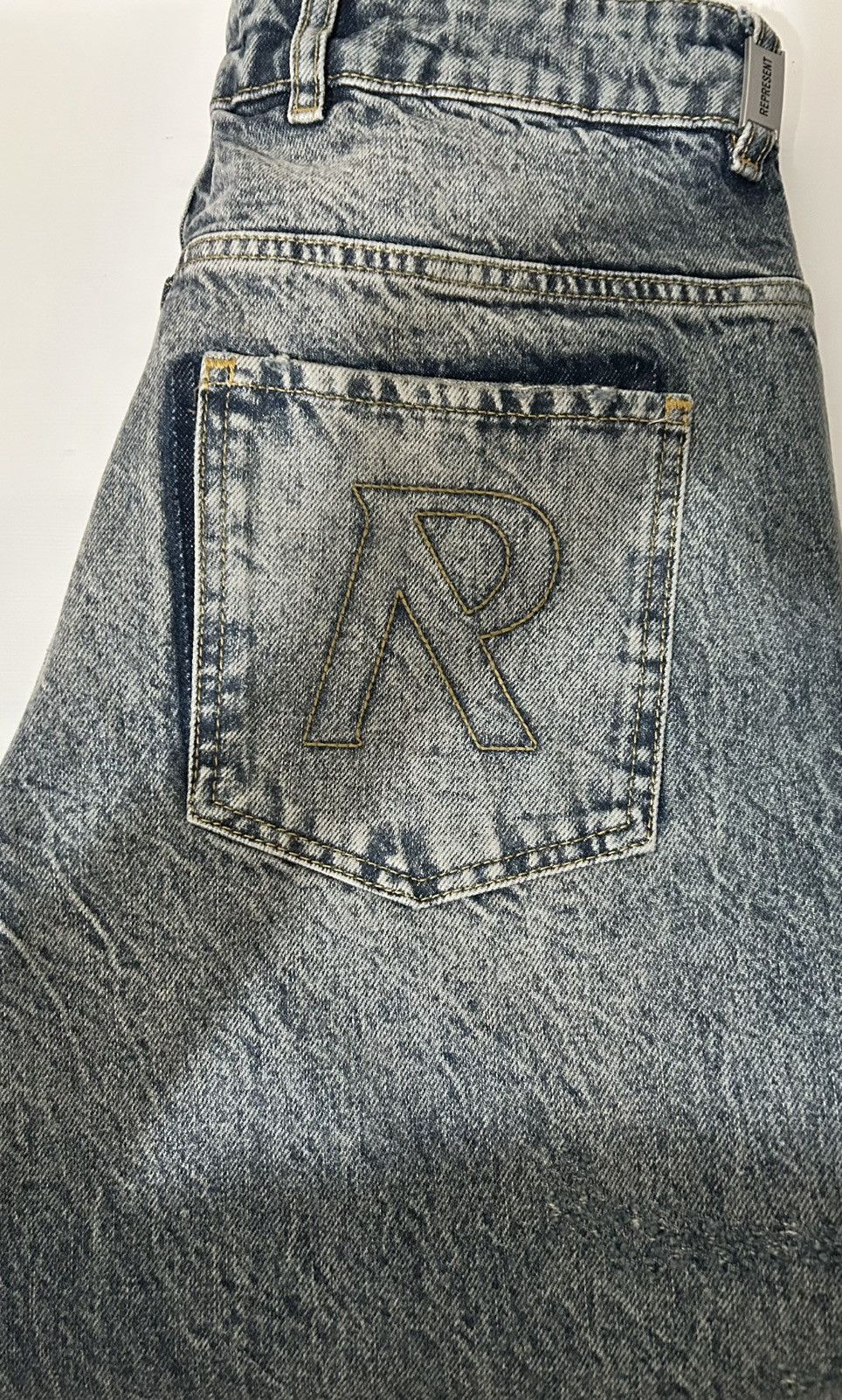 Represent Clo. Represent R3 Distressed Baggy Jeans Blue W33 – Premium Size US 33 - 13 Thumbnail
