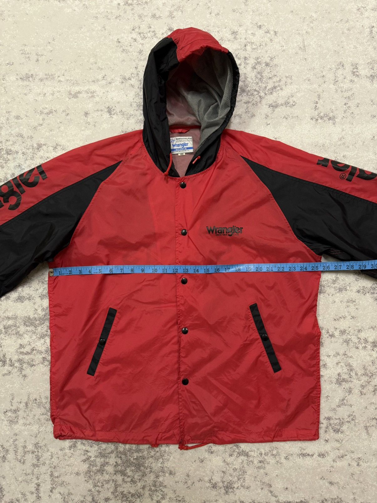 Wrangler VINTAGE 90s WRANGLER SPORTS BIGLOGO HIT COACH WINDBREAKER Size US XL / EU 56 / 4 - 16 Thumbnail