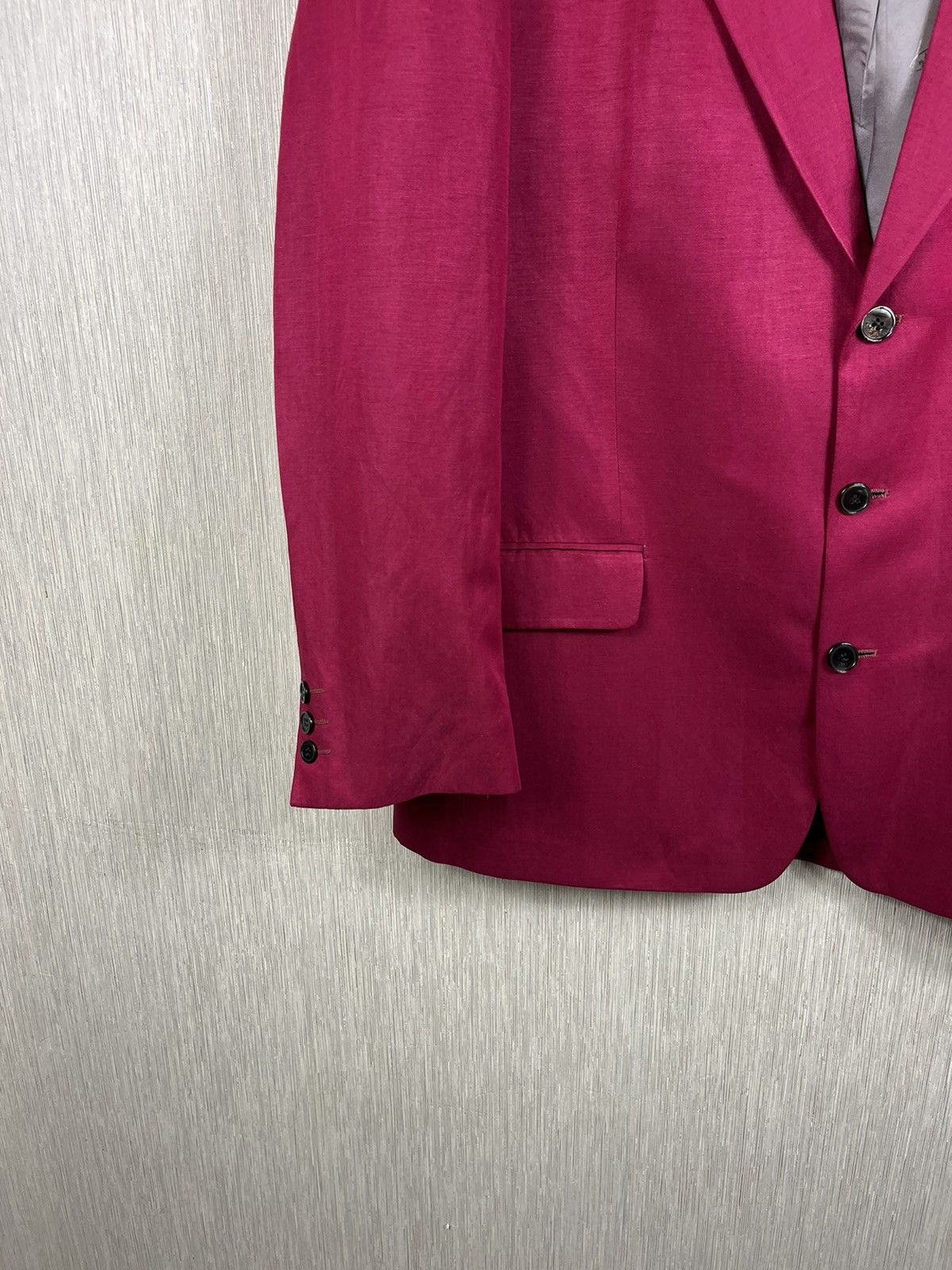 Designer × Kenzo × Vintage Kenzo homme fuchsia silk linen vintage 90s blazer jacket y2k Size US XXL / EU 58 / 5 - 7 Thumbnail