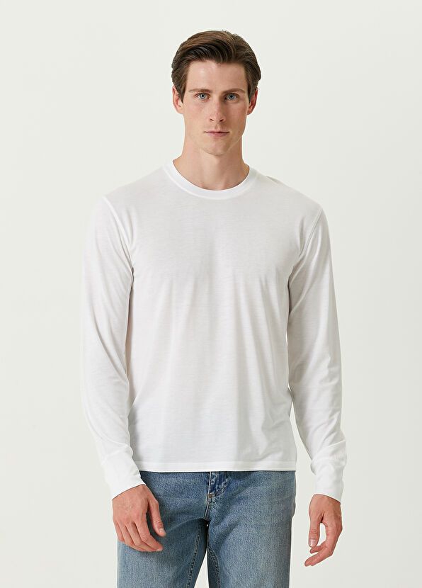 Tom Ford o1w1db10125 TFJ972 Long Sleeve T-Shirt in White Size US XXL / EU 58 / 5 - 1 Thumbnail