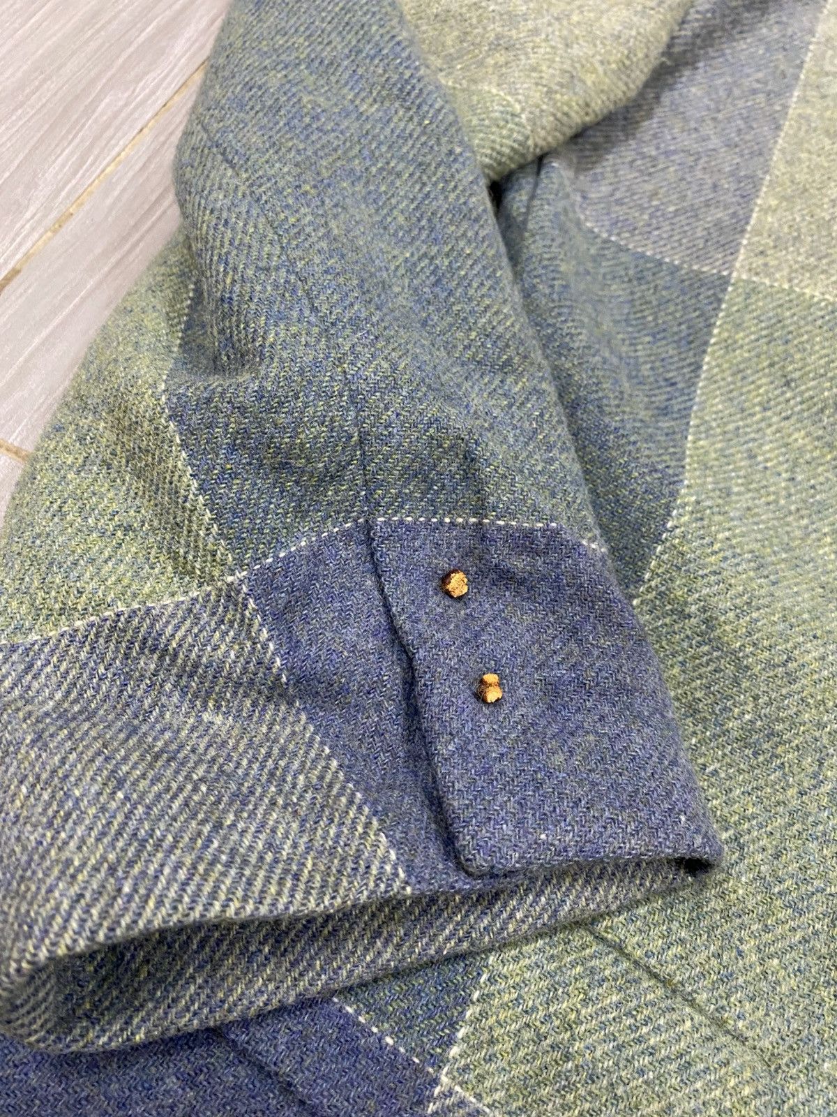 Issey Miyake Issey Miyake Wool Splendor Tweed Patchwork Tailored Jacket Size M / US 6-8 / IT 42-44 - 12 Thumbnail