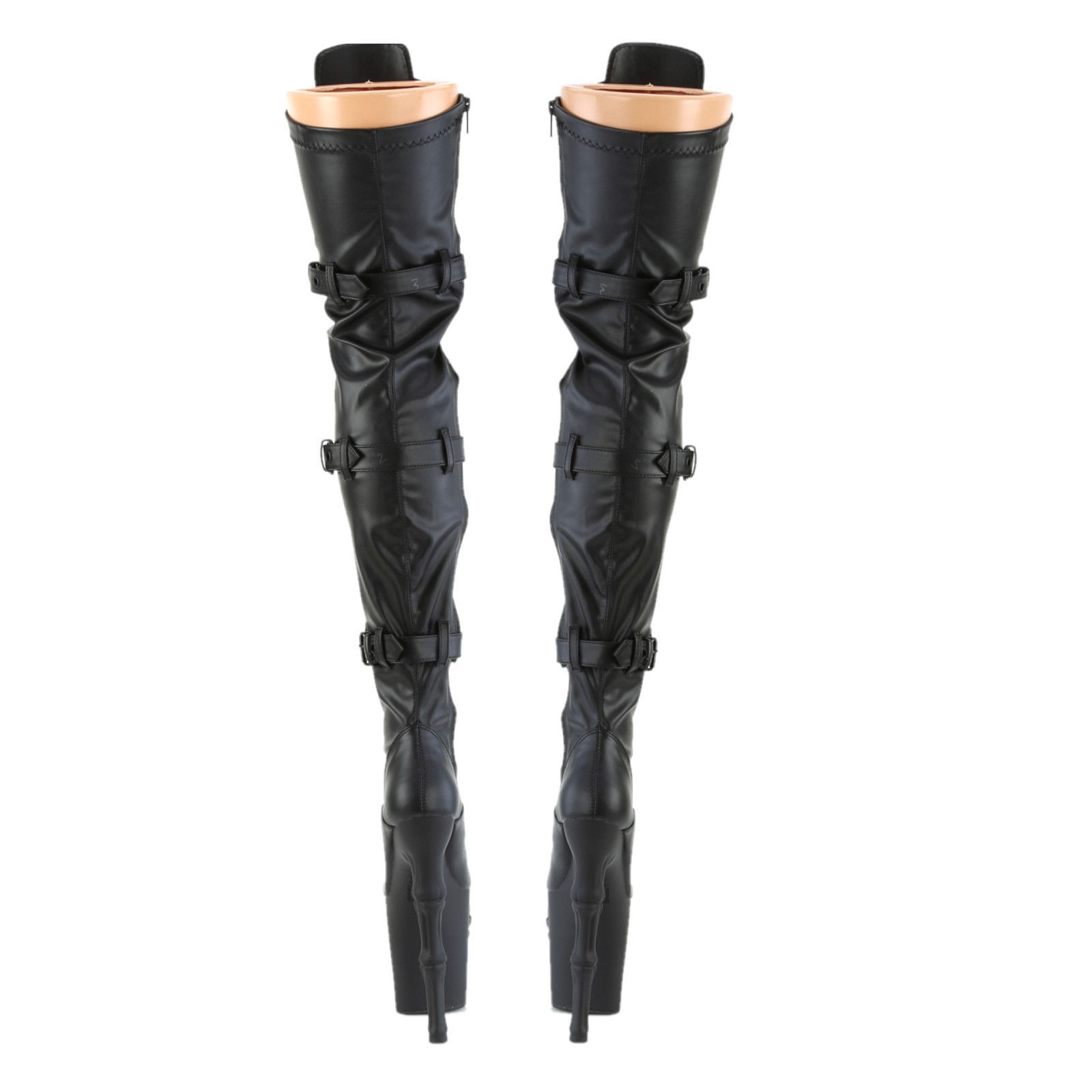 Other Rapture 3028 Black Matte 3D Skull & Bones 8" High Heel Platf Size US 8 / IT 38 - 5 Thumbnail