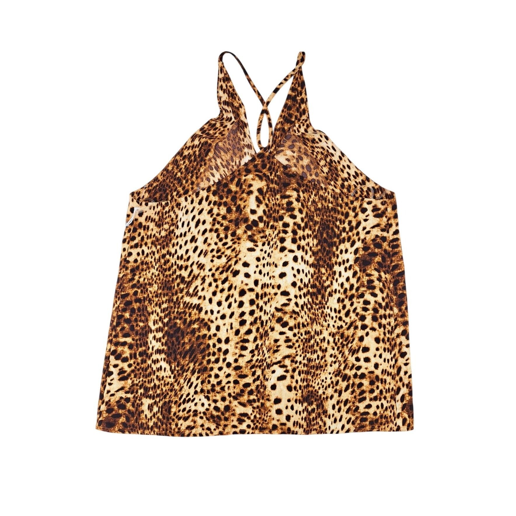 Worthington Worthington Women Cheetah Print Strappy Tank Top Size Small Size S / US 4 / IT 40 - 2 Thumbnail